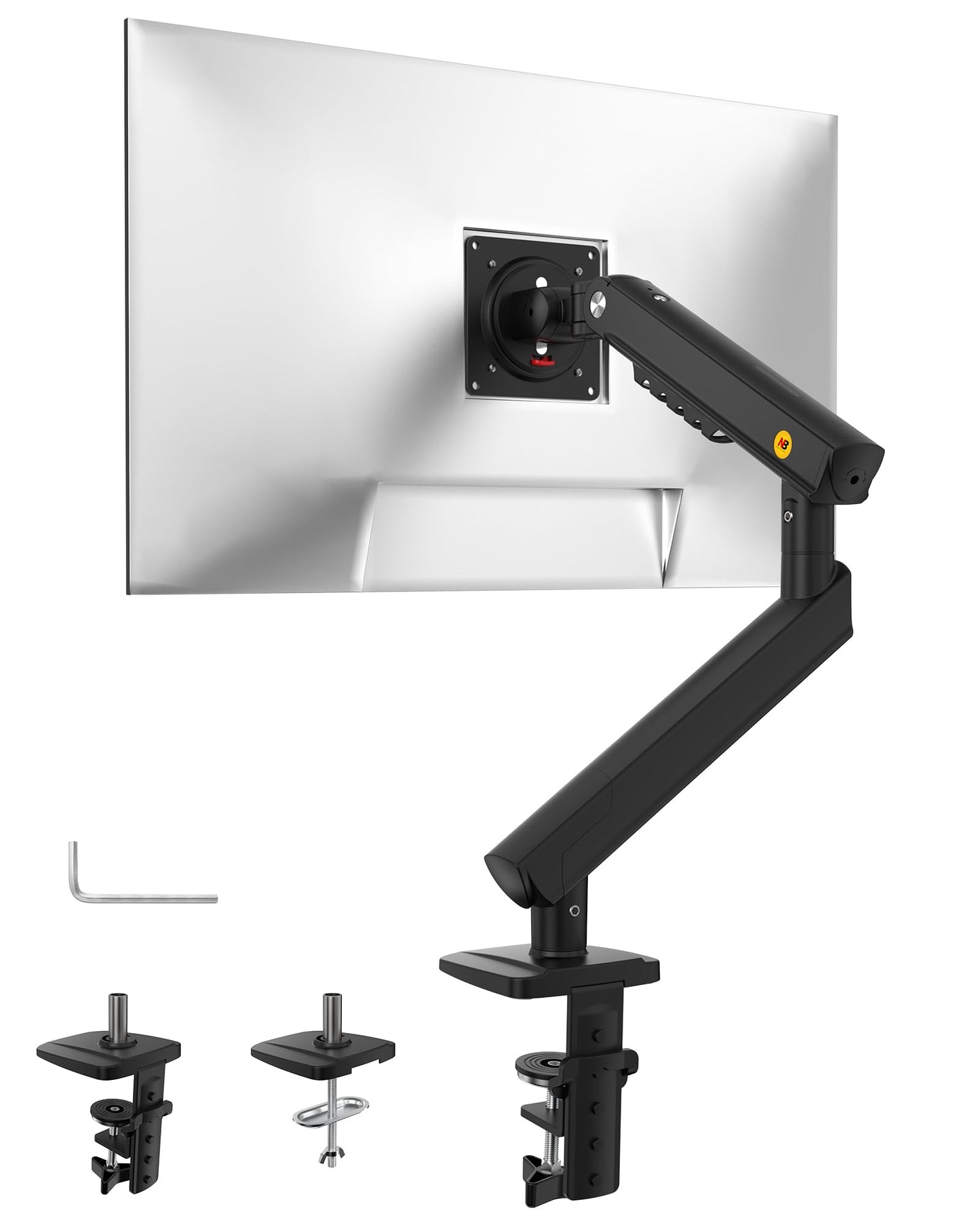 NB Single Computer Monitor Mount, Monitor Stand fits up to 32 Inch, Mechanical Spring Monitor Arm, VESA 75/100 mm, Model-A5(Black)