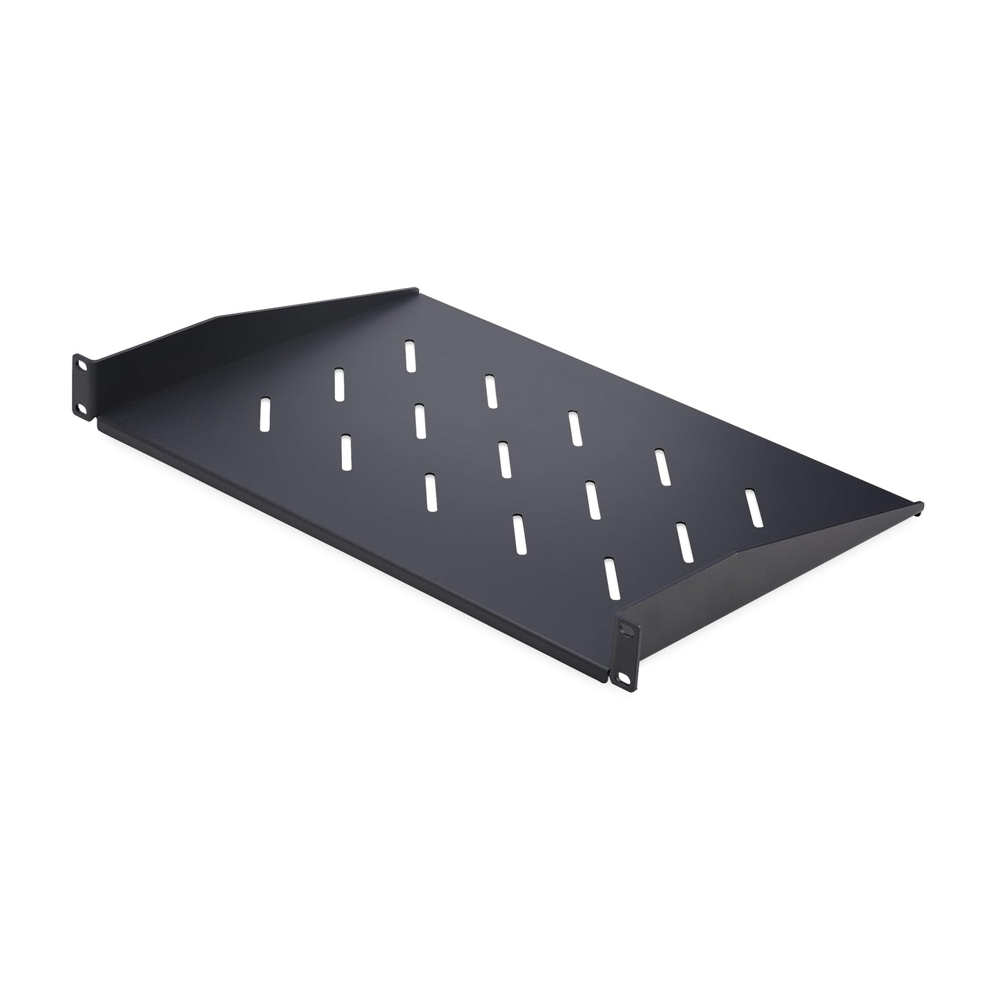 StarTech.com 1U Vented Server Rack Shelf, 12in/31.5cm Mounting Depth, for 19" Rack/Cabinet, SPCC Steel, Max 25lb/11.3kg