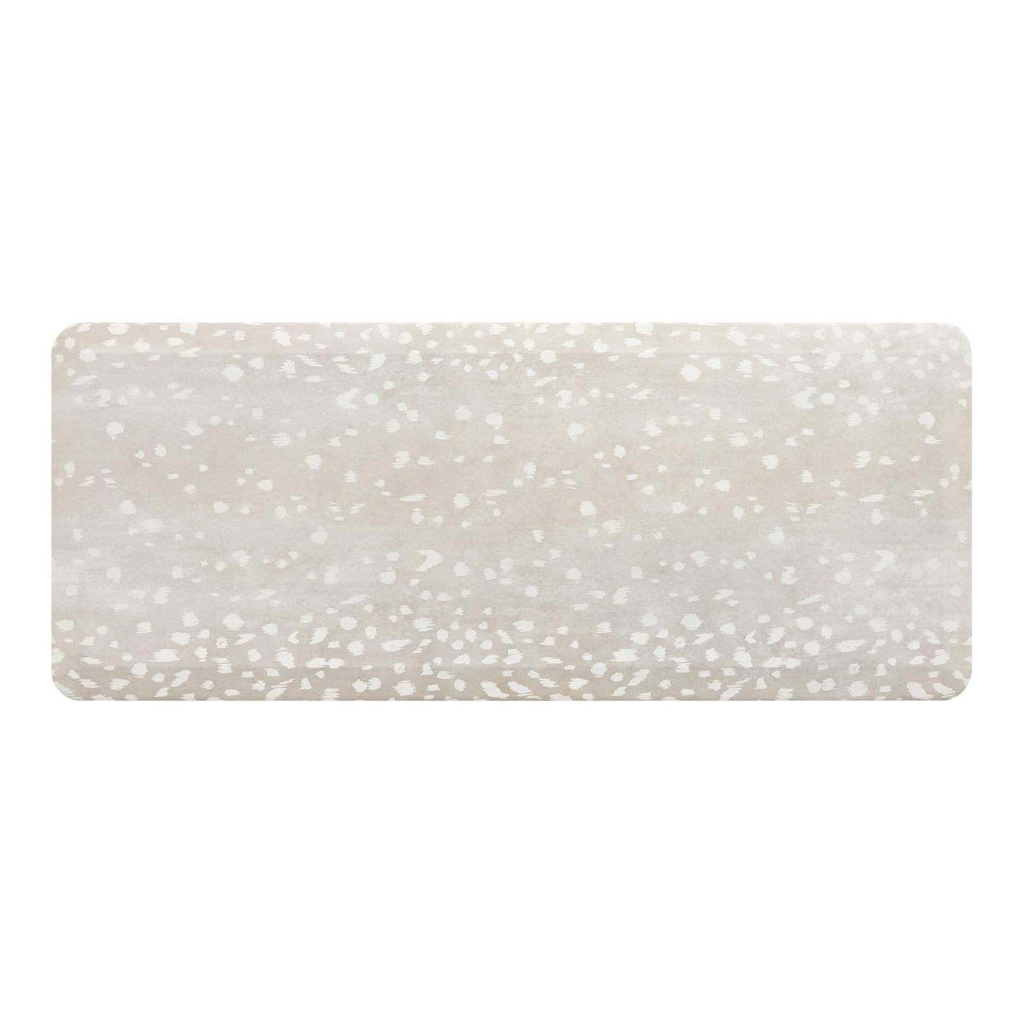House of Noa Nama Standing Mat – Anti-Fatigue Kitchen Mats for Floor, Cushioned & Non-Slip Kitchen Comfort Mat for Standing, Thick Foam Anti-Fatigue Mat for Kitchen & Workspaces, Fawn Shea 22" x 54"
