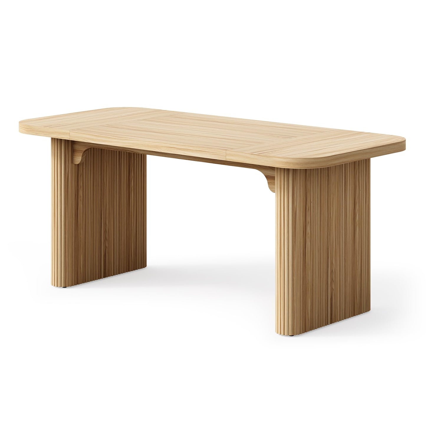 LITTLE TREE 62-Inch Home Office Computer Desk, Large Writing Desk with Textured Double Base, 5 ft Conference Meeting Seminar Table for Office