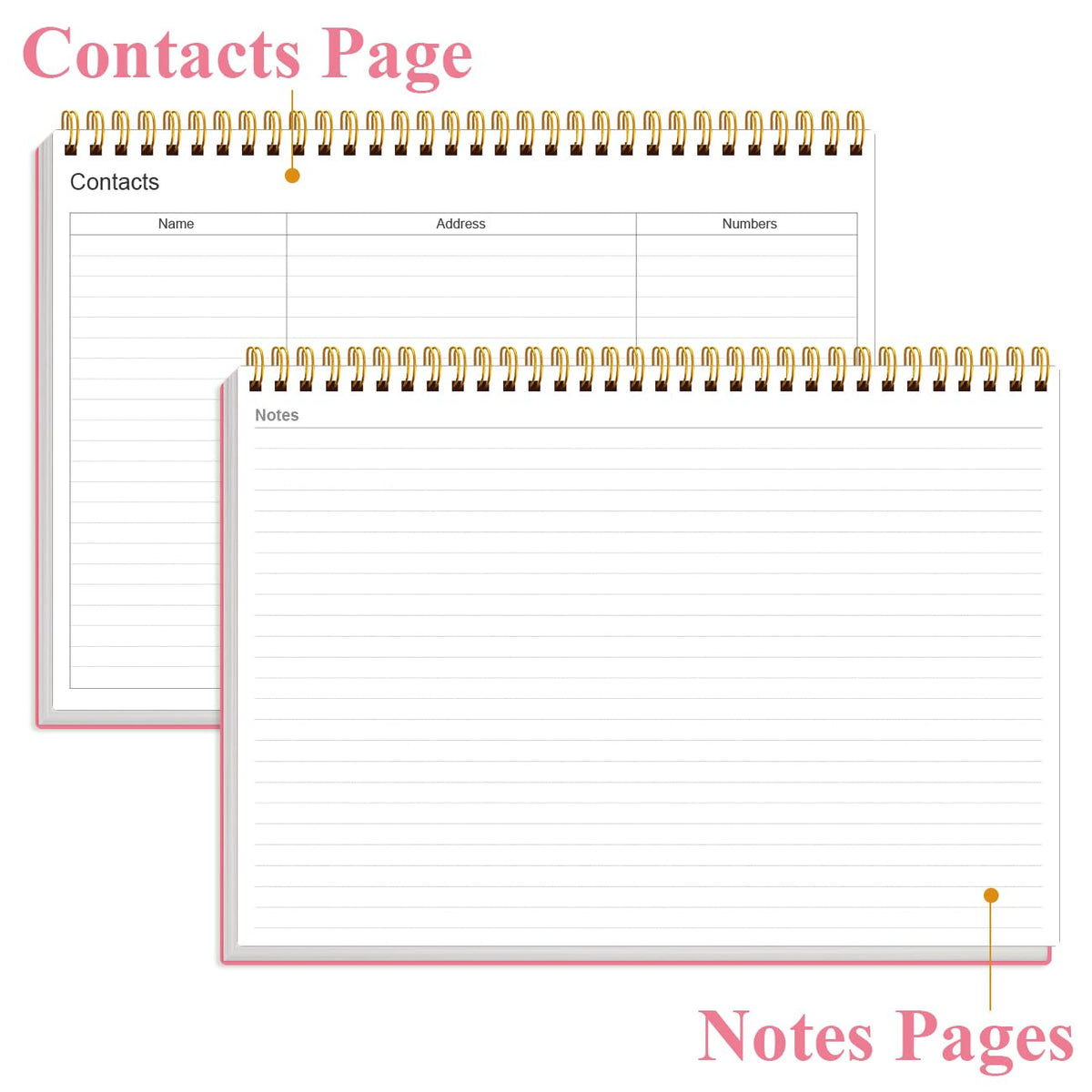 Weekly Productivity Planner - 8" x 11" Dashboard Desk Pad/Planner, Habit Tracker, Spiral Undated Weekly Planner for Office/School/Home, 54 Weeks, Pink