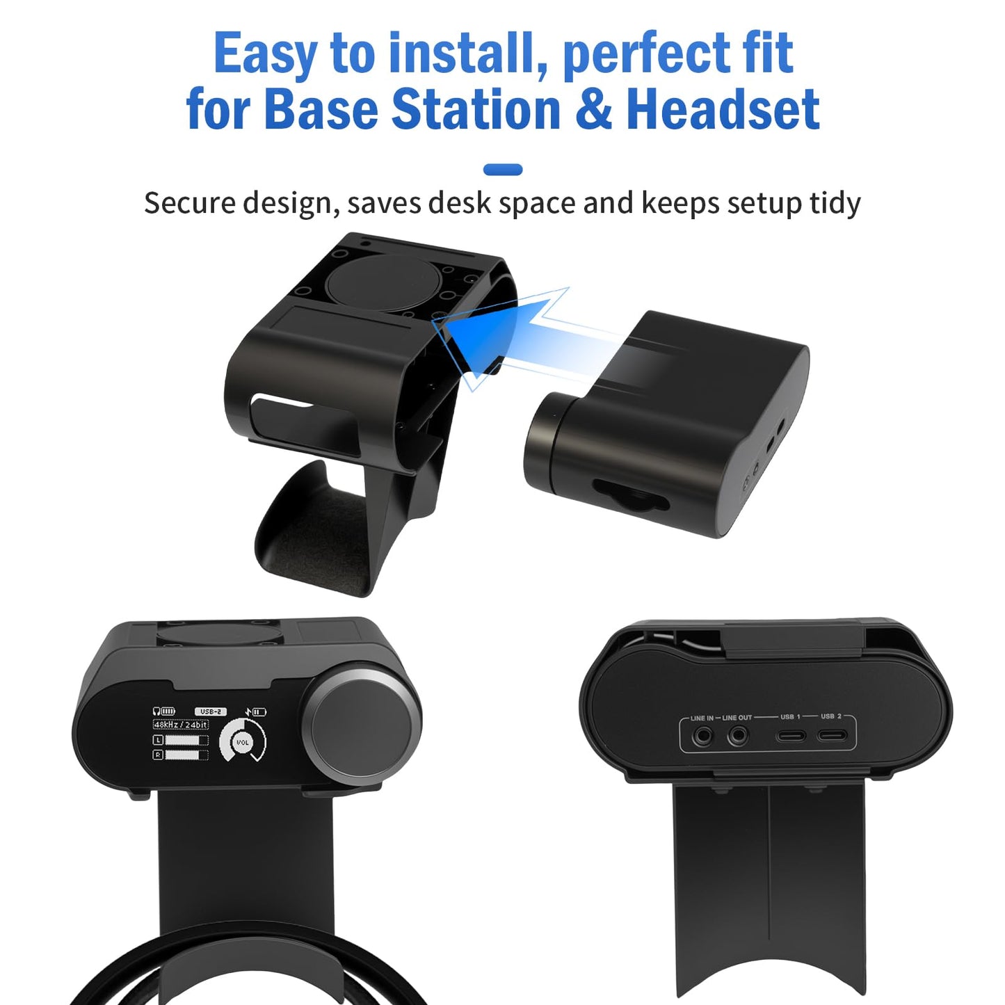 FSNIWEKO Under Desk Headphone Hanger Stand for SteelSeries Arctis Nova Pro Wireless-Arctis Pro Wireless NOVA Magnetic Mount Secretlab Magnus Version,Headphone Holder for Arctis Nova Pro Wireless