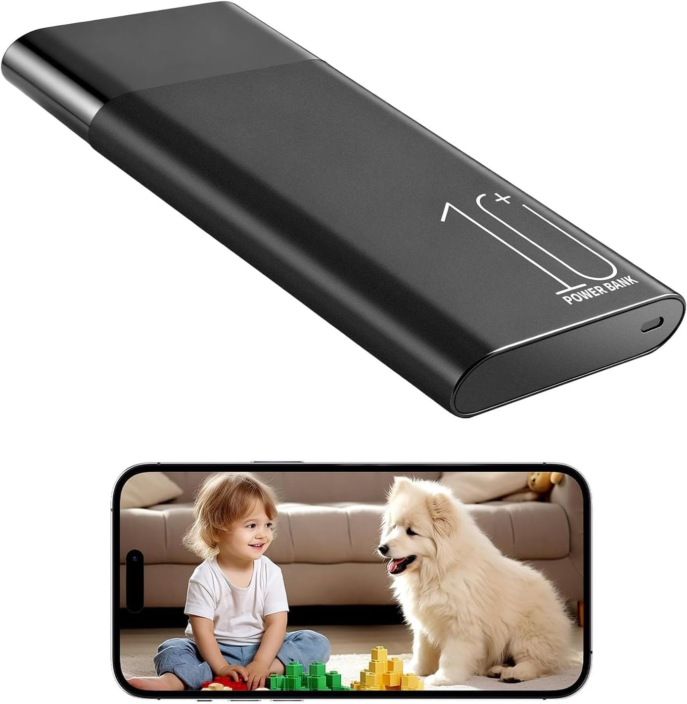 YIDOFFY Home Security Camera,1080P Wireless Nanny Camera, Indoor Camera with 10000mAh Battery, Night Vision, Motion Detection, Instant Motion Detection