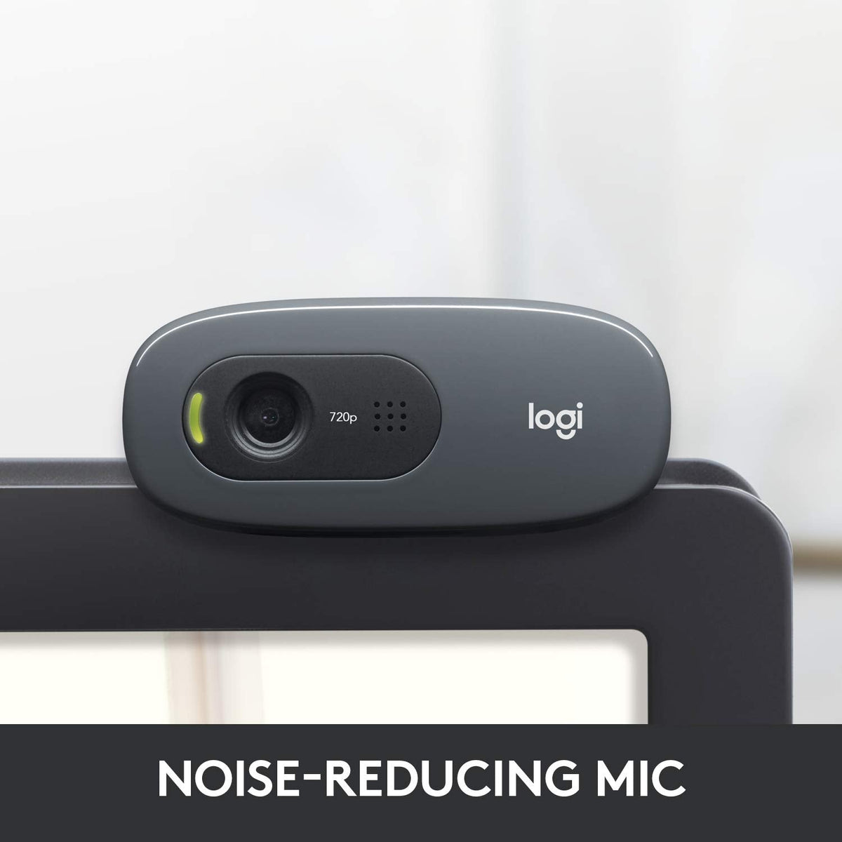 Logitech C270 HD Webcam, 720p, Widescreen HD Video Calling, Light Correction, Noise-Reducing Mic, Works with Zoom, Nintendo Switch 2’s new GameChat Mode, PC/Mac/Laptop/MacBook/Tablet - Black