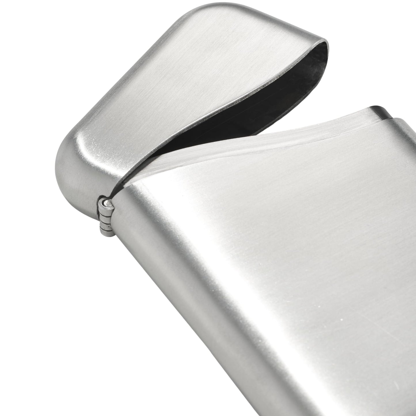 Craighill Summit Business Card Case - Front Pocket Card Holder for Men & Women, Slim & Stylish, Fits Cash, Credit & Business Cards, Solid Metal Construction - Stainless Steel