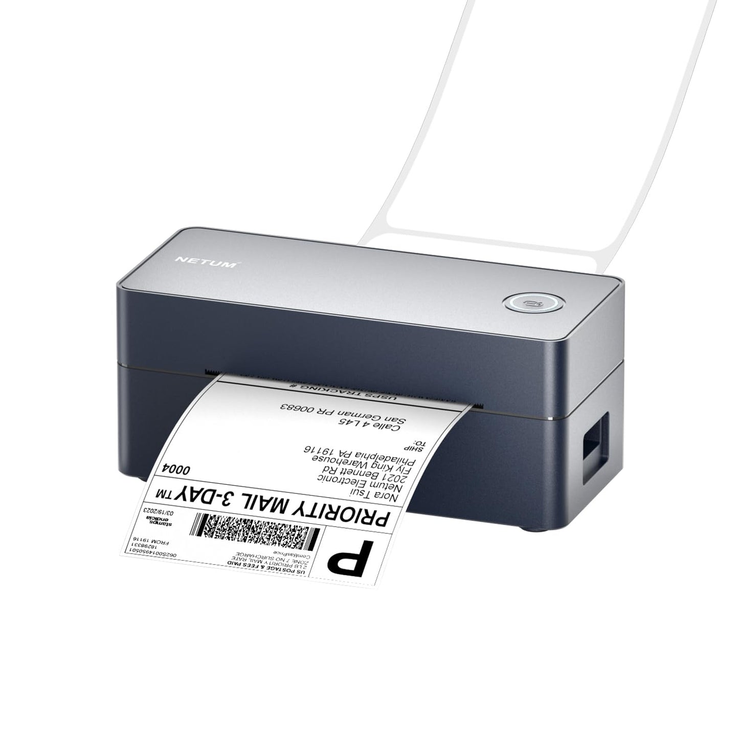 NETUM Bluetooth Thermal Shipping Label Printer, Wireless 4×6 Label Maker for Small Business, Compatible with iPhone, Andorid, Windows, Mac, Widely Use for Amazon, Etsy, USPS, Shopify, FedEx