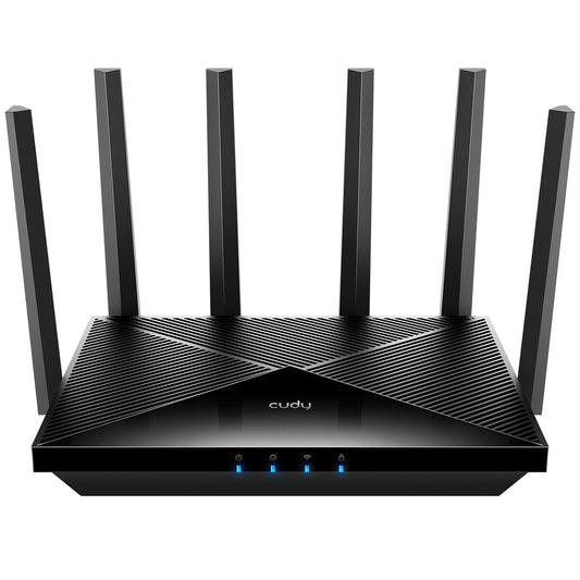 Cudy BE6500 WiFi 7 Router Dual Band Gigabit Gaming Router, 6500Mbps, VPN Client and Server, Cudy Mesh and APP Compatible, Broadcom 2 GHz Quad-Core CPU, WR6500