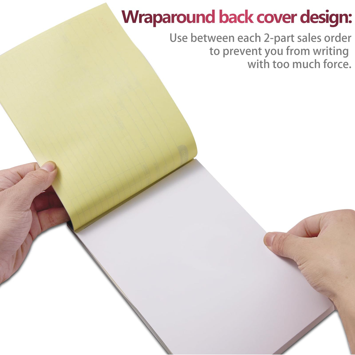 XKDOUS 10 Pack Invoice Book, 2-Part Carbonless, 5-9/16" x 8-7/16" Invoice Receipt Book for Small Business, 50 Sets per Book