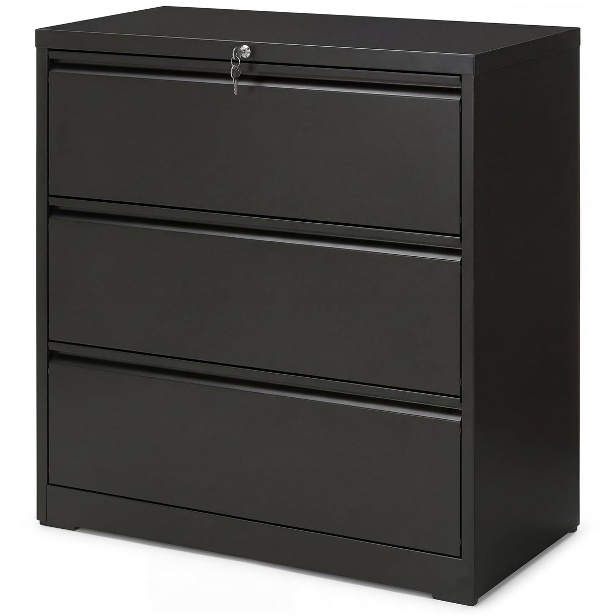 SIMPLI-Magic 3 Drawer Vertical File Cabinet with Lock Metal Filing Storage Cabinet for Home Office Organization Hanging Letter Legal F4 A4 Black - Reliable Design for Everyday Use