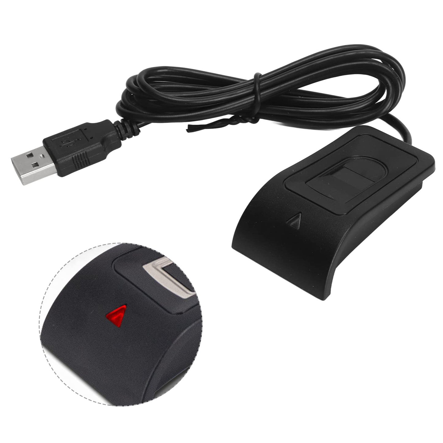 USB Fingerprint Reader Fingerprint for windows10/11, Hello Automatic Driver Installation with 5ft Extension Cable, Password Operation, Hold 10 Fingerprints