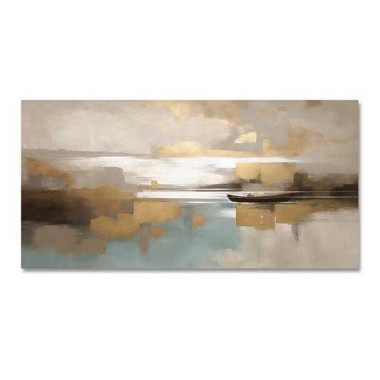 Beige Abstract Wall Art Living Room Wall Decor Canvas Painting Framed Modern Abstract Artwork Print Neutral Wall Art Bedroom Decor Picture Artwork for Office