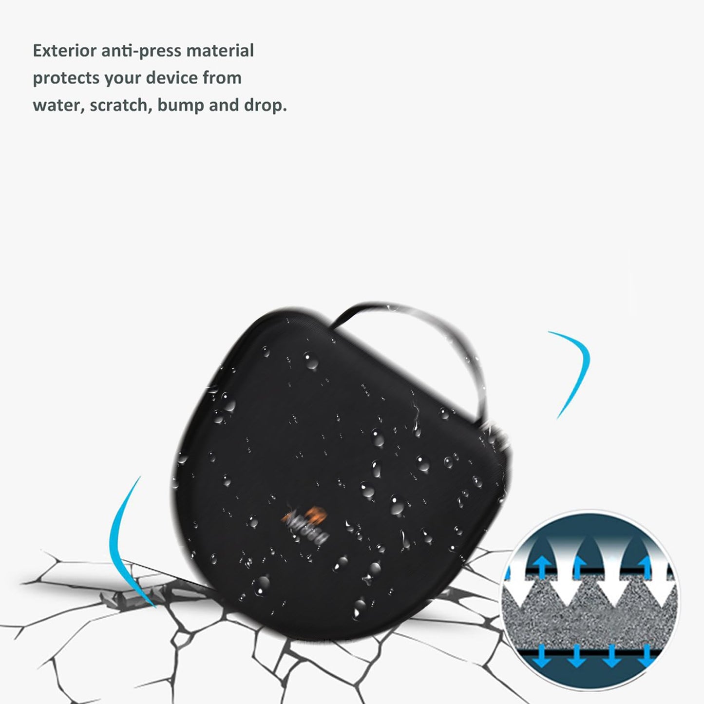 Aproca Case Compatible with Anker Soundcore Space One Active Noise Cancelling Headphones, Portable Hard Storage Bag for Accessories (Case Only)
