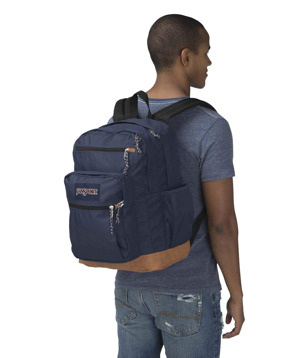 JanSport Cool Backpack, with 15-inch Laptop Sleeve - Large Computer Bag Rucksack with 2 Compartments, Ergonomic Straps, Navy