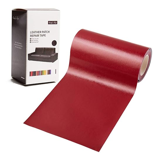 Leather Repair Patch Kit Burgundy 4 x 60 inch Leather Repair Tape Self Adhesive