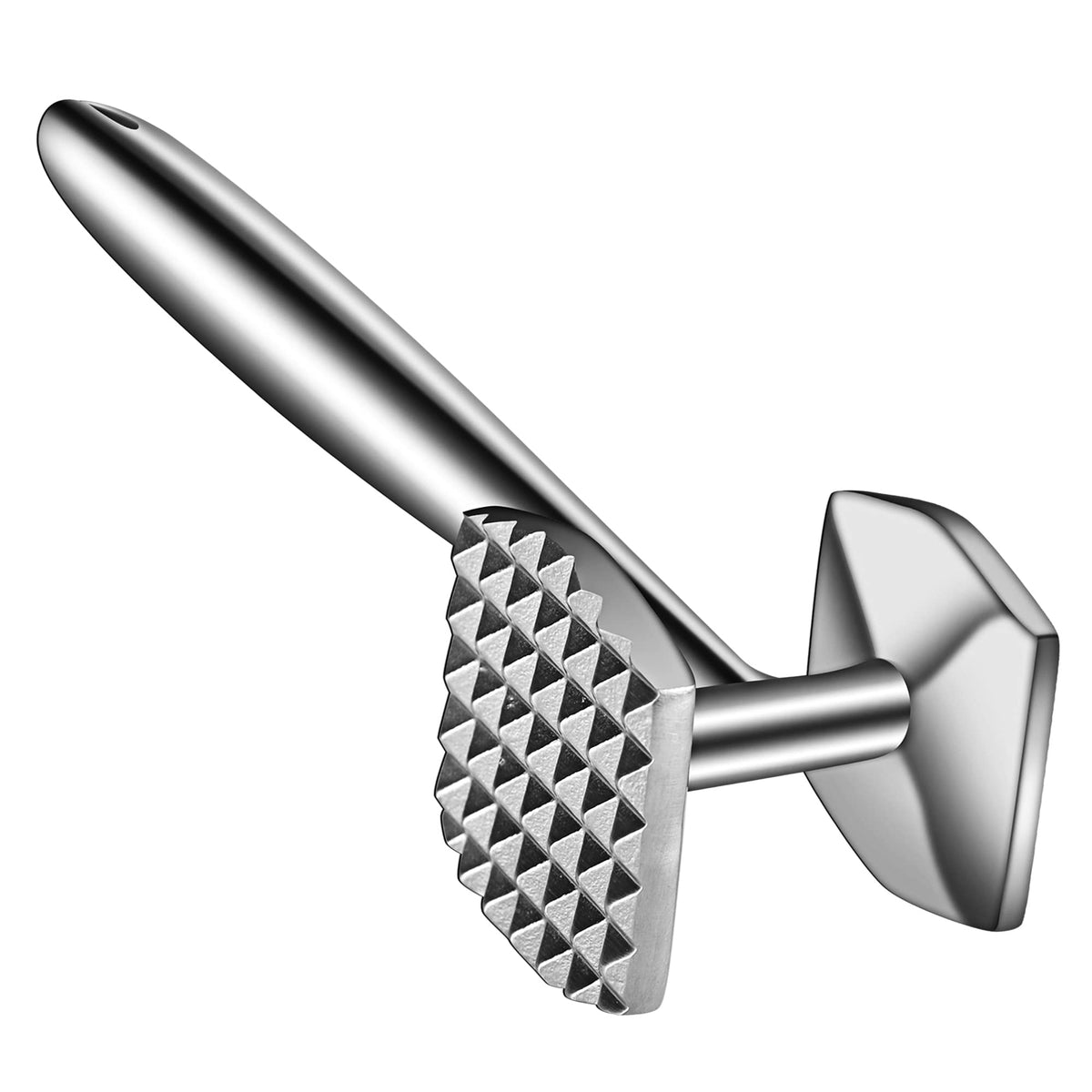 Aliglow Meat Tenderizer Hammer/Mallet Tool/Pounder For Tenderizing and Pounding Steak, Beef And Poultry. Solid Metal Construction With Comfort Grip Handle