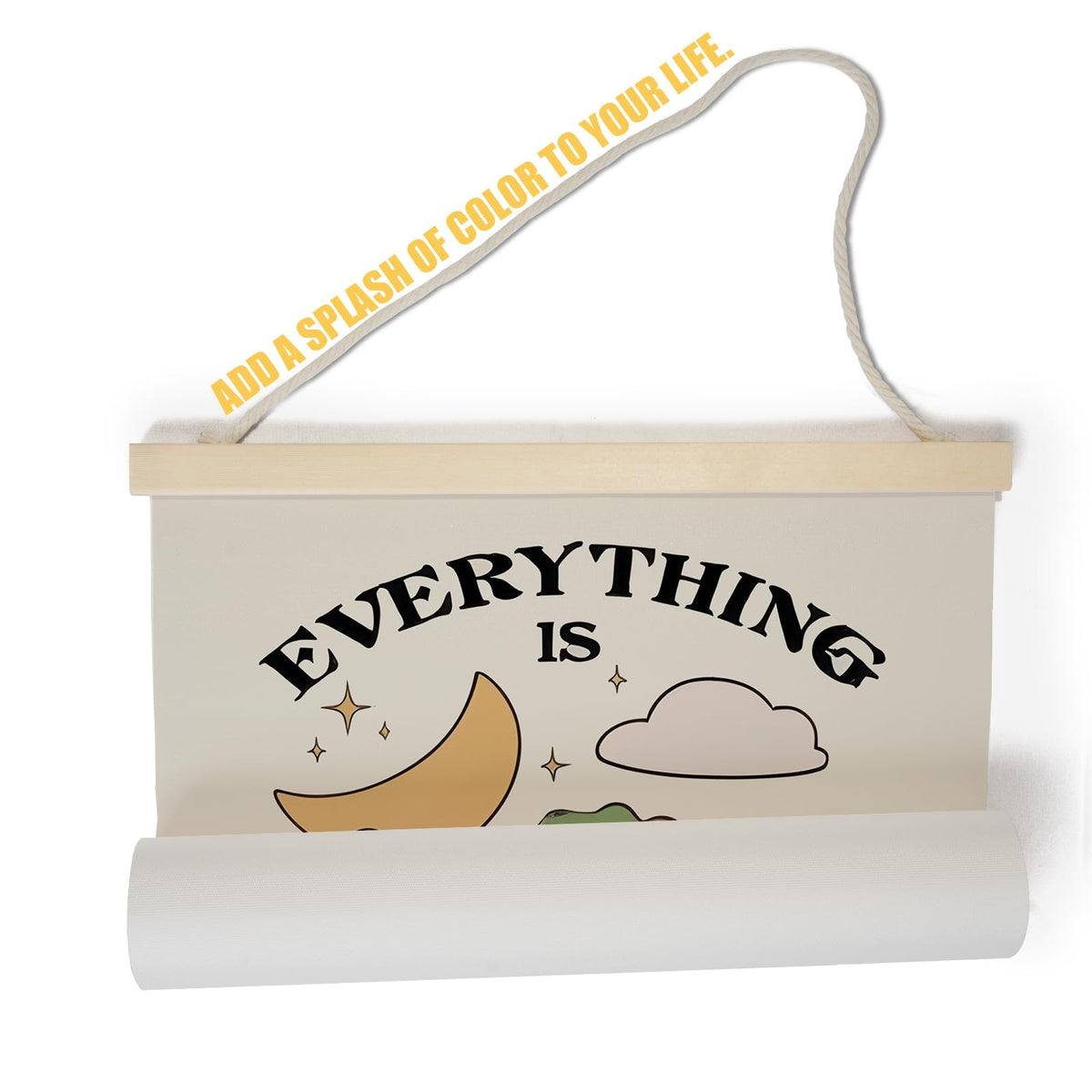 PaJiaNi Everything is Figureoutable Office Decor,Mental Health Inspirational Wall Art,Frog Motivational Wall Decor,Positive Affirmations Poster For Classroom Bedroom Dorm,12x16Inch