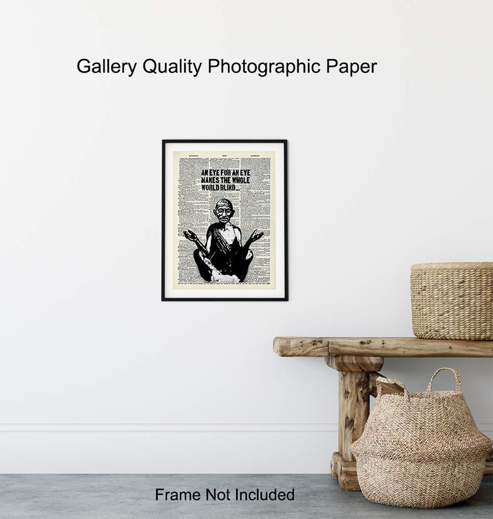 Graffiti Inspirational Quote - Urban Street Art, Wall Art Poster - Great Motivational Gift for Zen, Buddha, Buddhism, Yoga, Meditation Fans - Chic Home, Studio, Office Decorations - 8x10 Photo Print