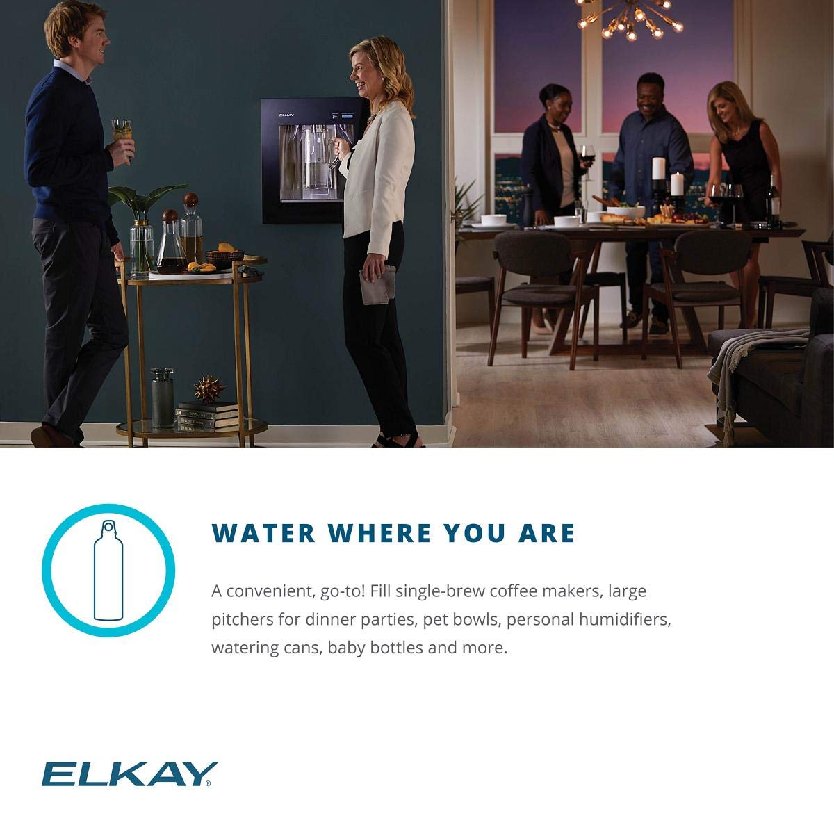 Liv Filtered and Chilled Water Dispenser Midnight Black
