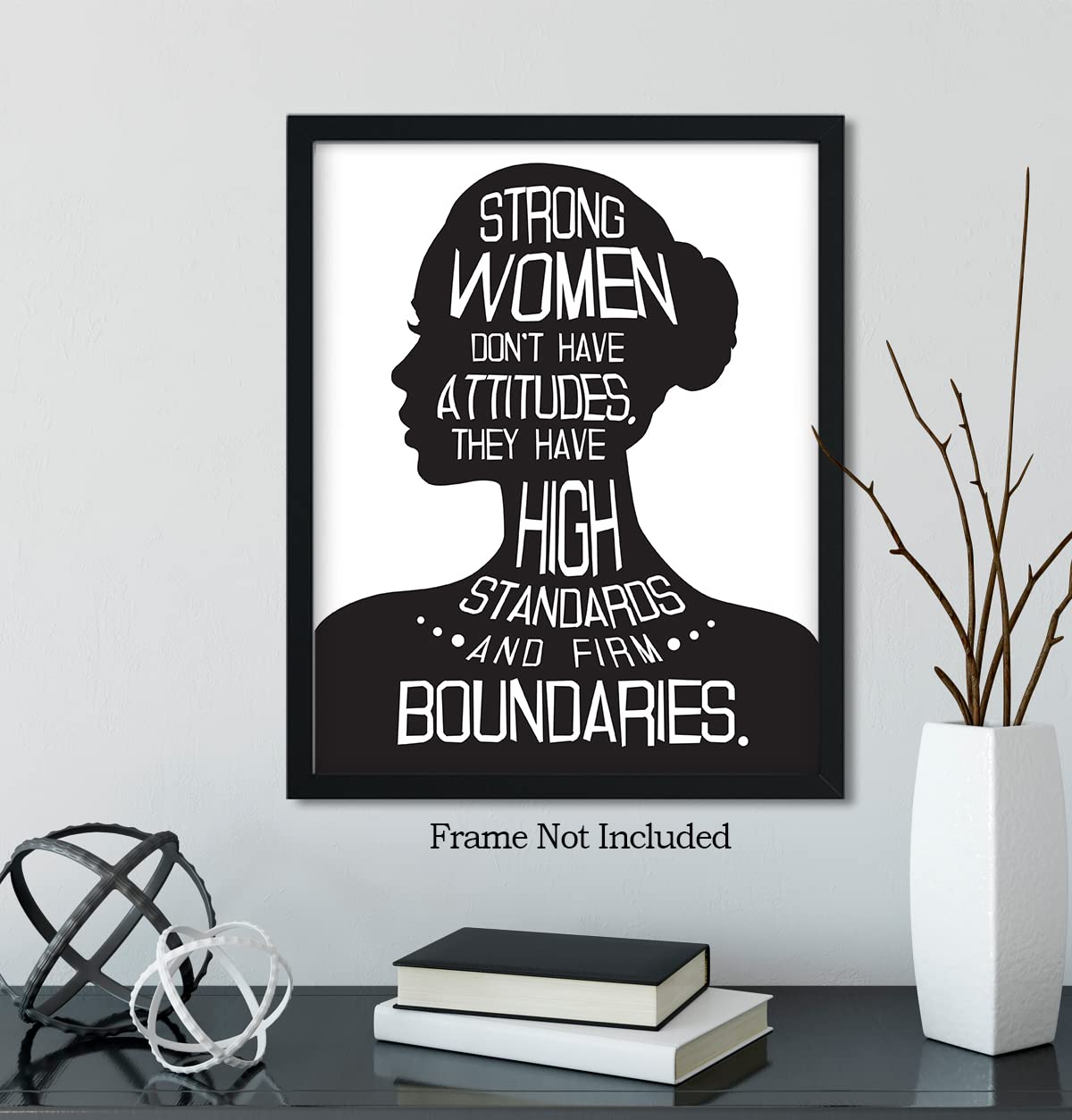 Govivo Inspirational Wall Art - 8x10 Unframed Print - Motivational Quote Decor for Women - Home Office Wall Decor - Encouragement Gift for Her (Print Only)