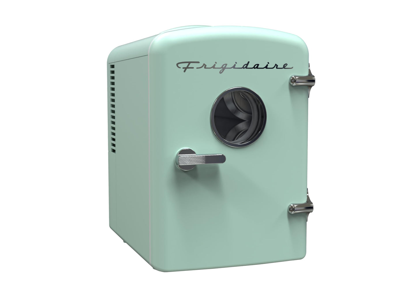 Frigidaire EFMIS171 Retro Mini Portable Personal Fridge - Ideal for Home, Office or Dorm - Includes Carrying Handle, AC/DC Wall/Car Charger (Green)