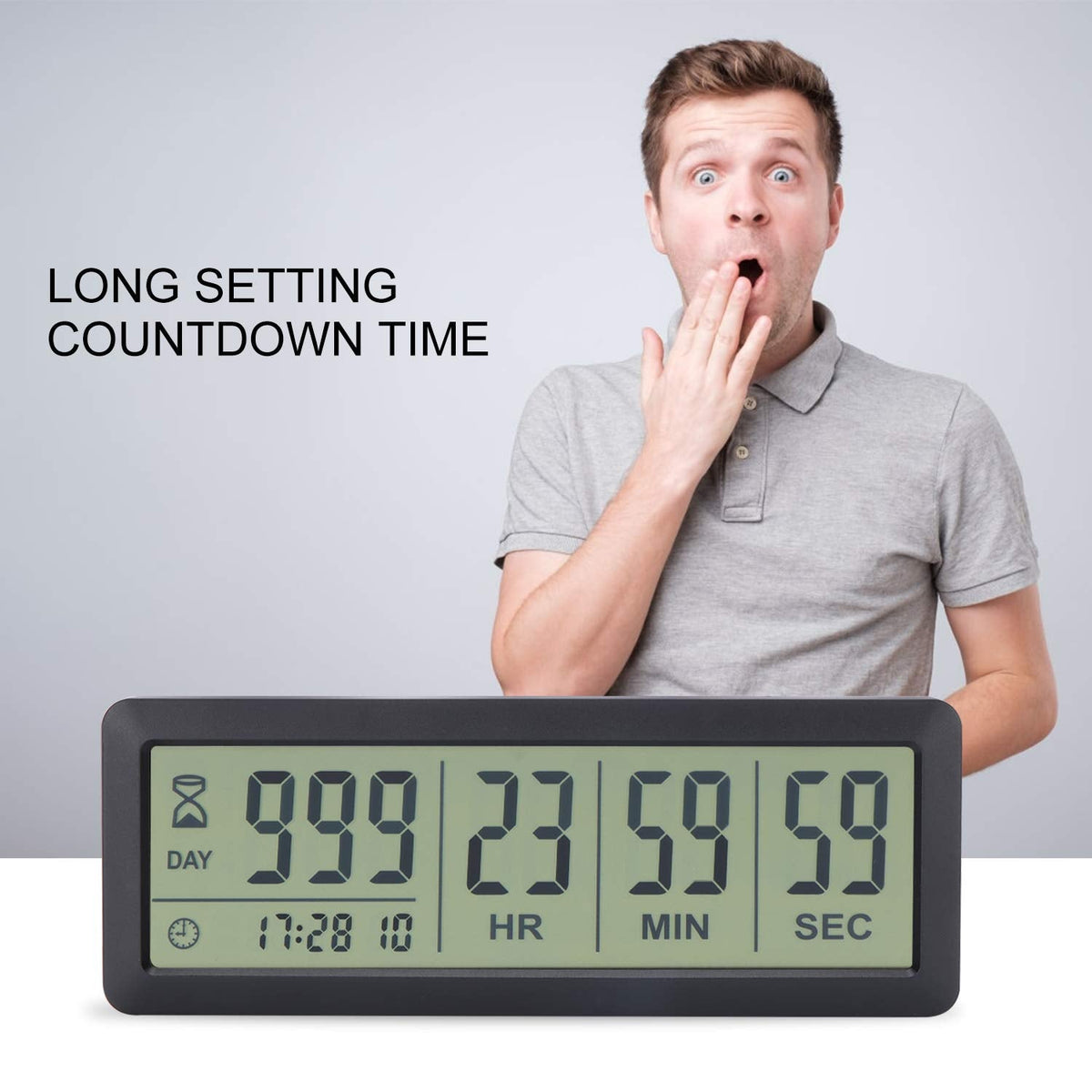 A AIMILAR 999 Days Countdown Timer Digital Clock Retirement Vacation Event Day Counter with Count Up Function