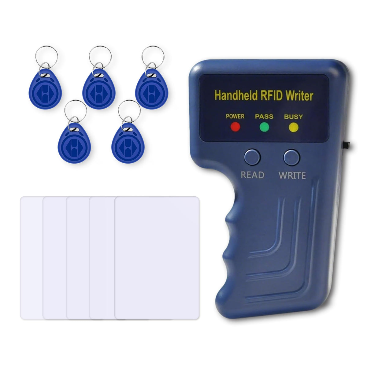 Handheld 125KHz RFID Duplicator – HID AWID Proximity Card Copier, Portable RFID Access Control Card Writer for Office Home Property Management