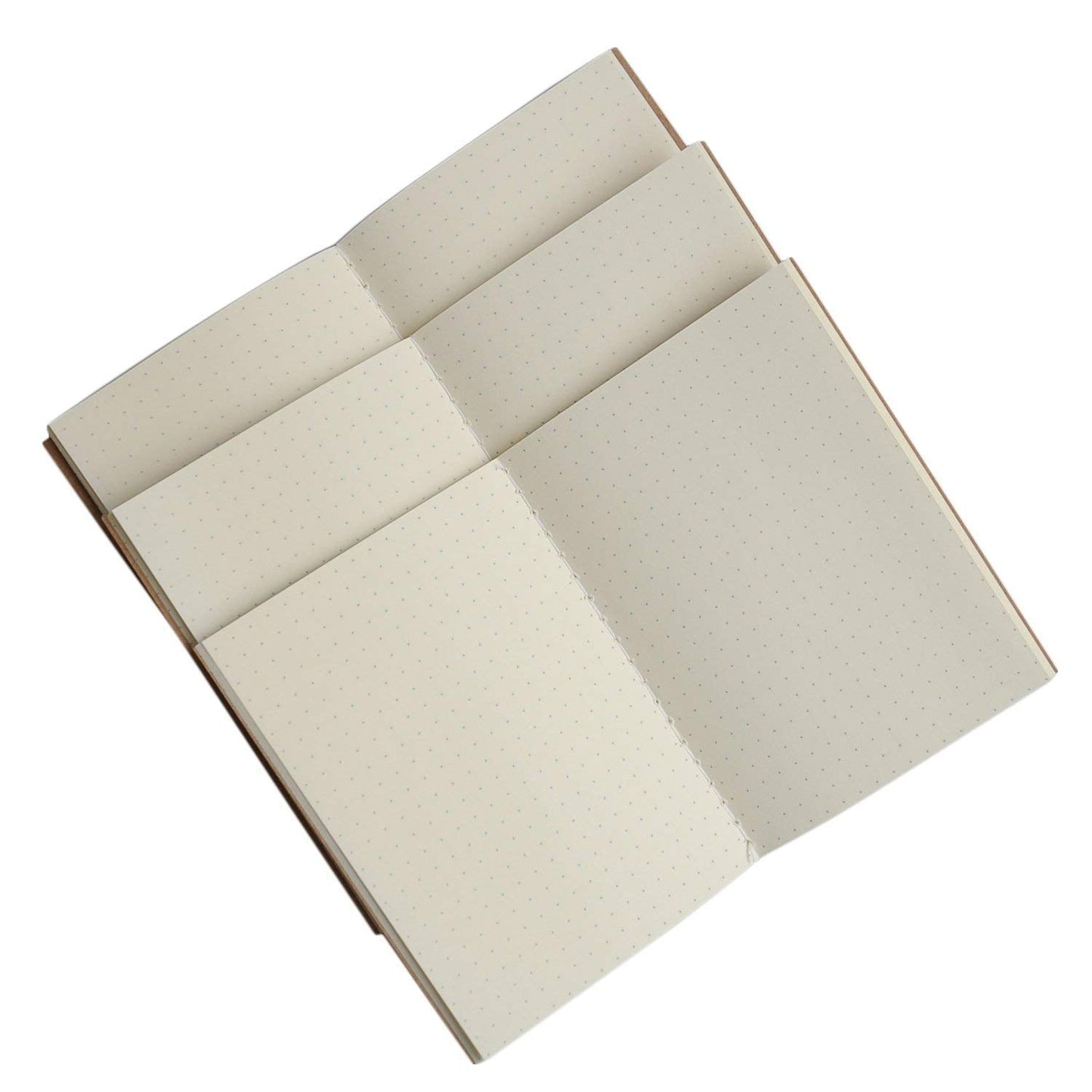 WANDERINGS A5 Dotted Grid Travelers Notebook Insert / A5 Journal Refill | 5.5" x 8.3" / 14cm x 21cm | 3 Booklets, 240 Pages | Travelers Notebook Refills for Journals, Diaries, Planners