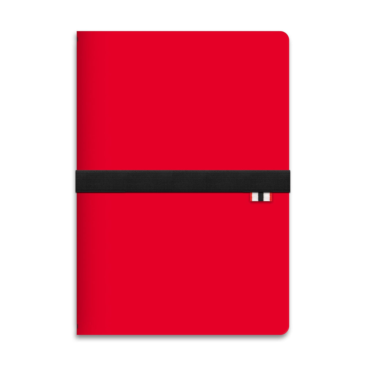 Hunter - Rambler Refillable Notebook, 8.6” X 6” Book with 3 A5 Booklets, 80 Pages Each of Lined Paper, Dot Grid, & Blank Pages for Drawing or Journaling, Elastic Band & Inside Pocket, Hunter Red
