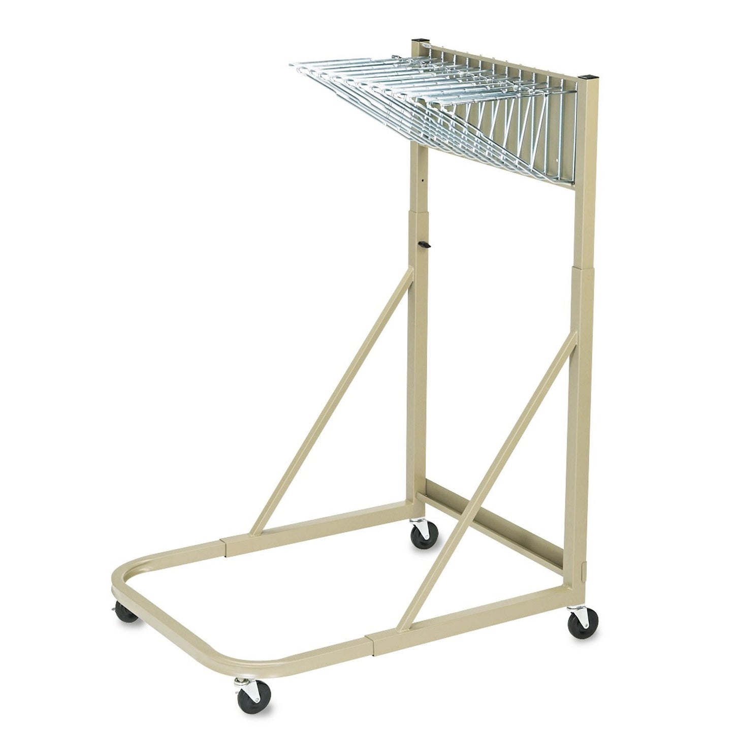 Safco 5026 Mobile Stand, Store Large Documents, Plans, Blueprints, CAD Drawings and More, 4 Rolling Caster Wheels, Tropic Sand