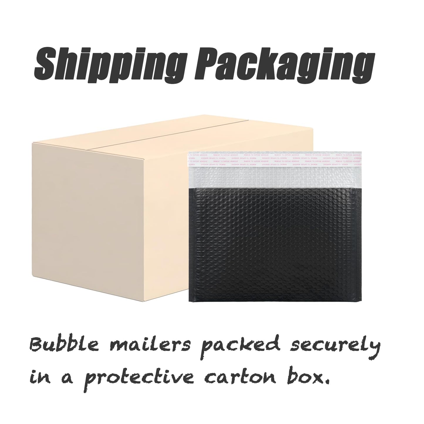 KeePack Black Bubble Mailers 13 x 10 + 2.36 Inch,Padded Envelopes, Shipping Envelopes,40 Per Box