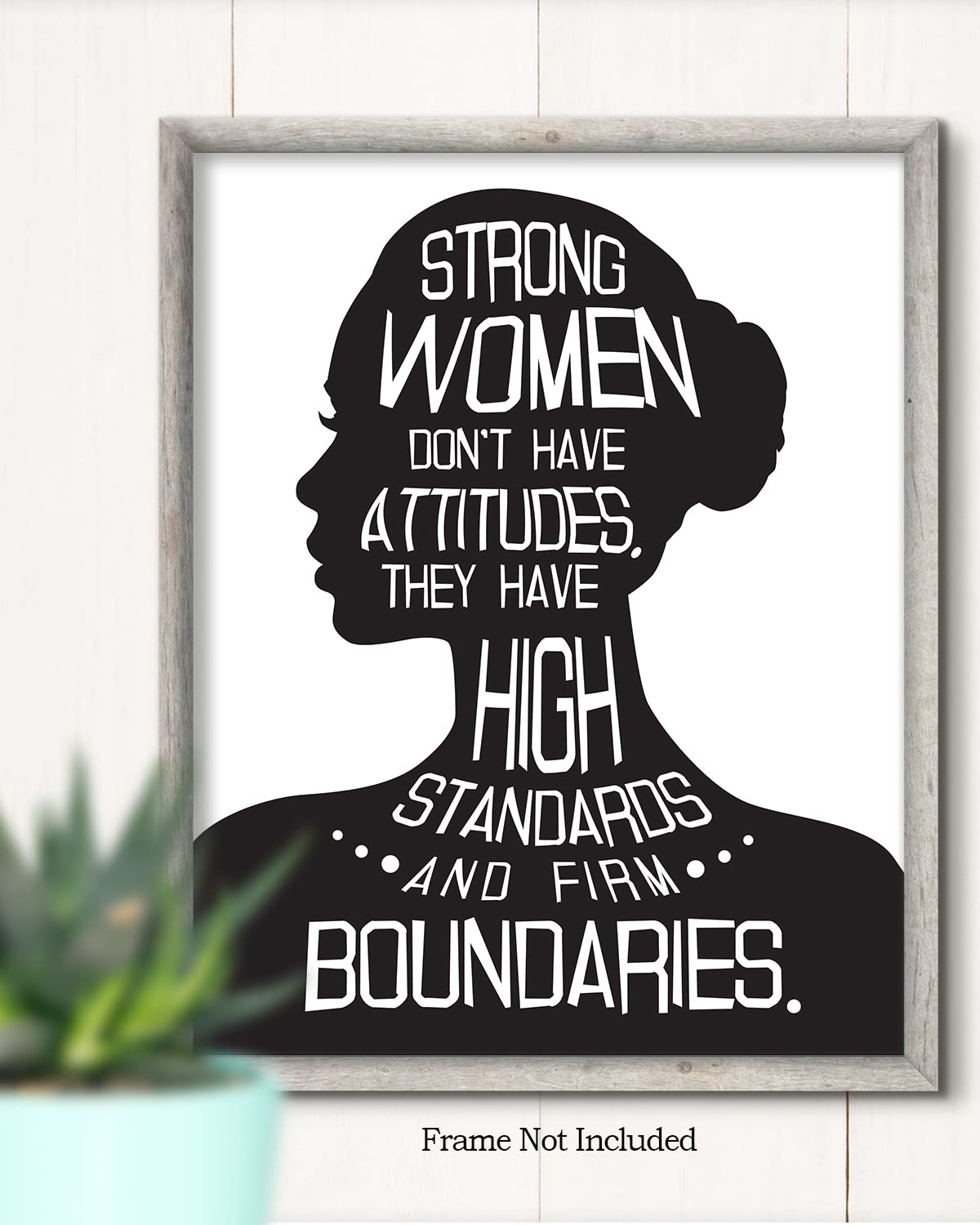 Govivo Inspirational Wall Art - 8x10 Unframed Print - Motivational Quote Decor for Women - Home Office Wall Decor - Encouragement Gift for Her (Print Only)