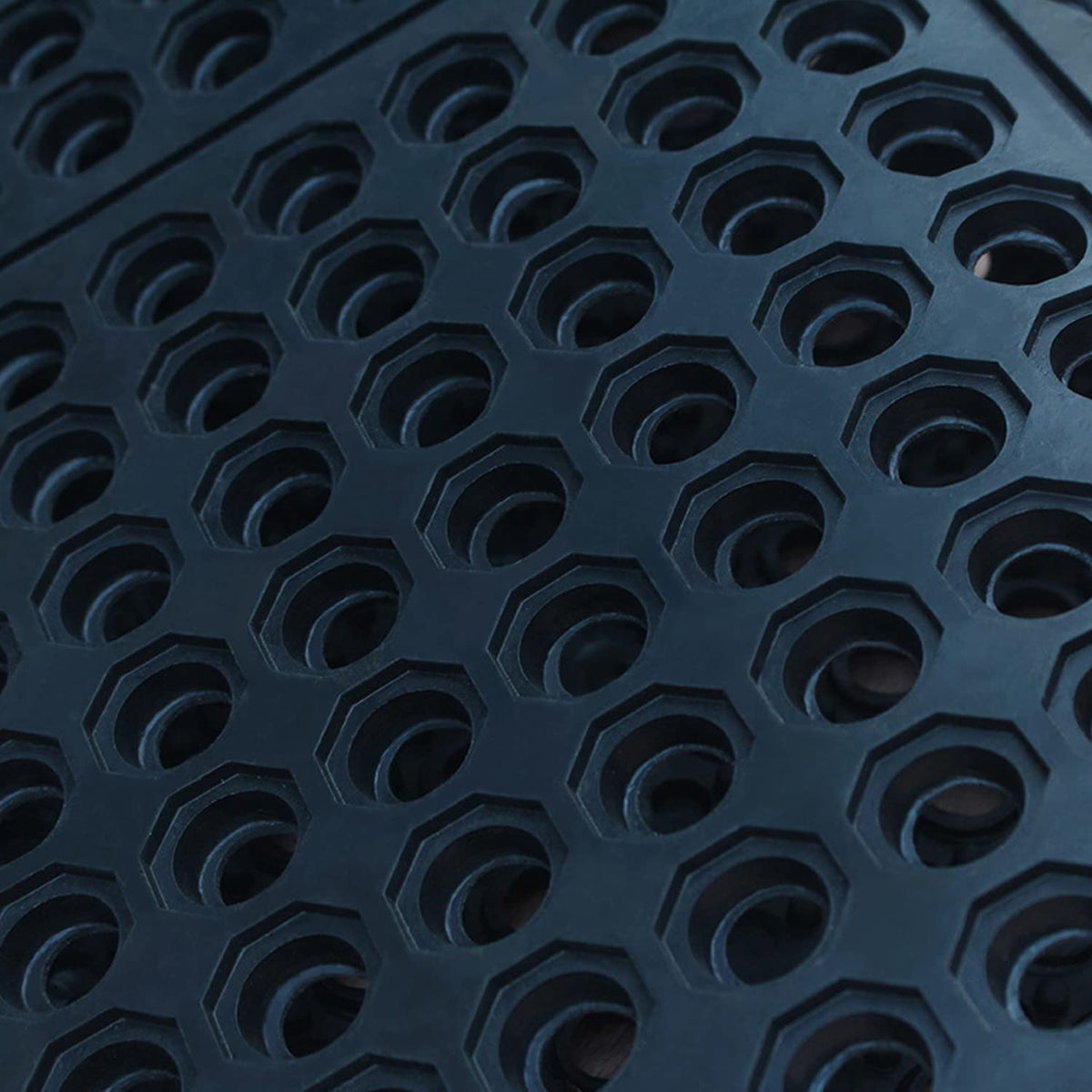 3x5FT Rubber Floor Mat Commercial Anti Fatigue Rubber Drainage Mat New Non Slip Bar Floor Mat Door Mats for Deck,Pool,Restroom,Bathroom,Kitchen,Wet Areas