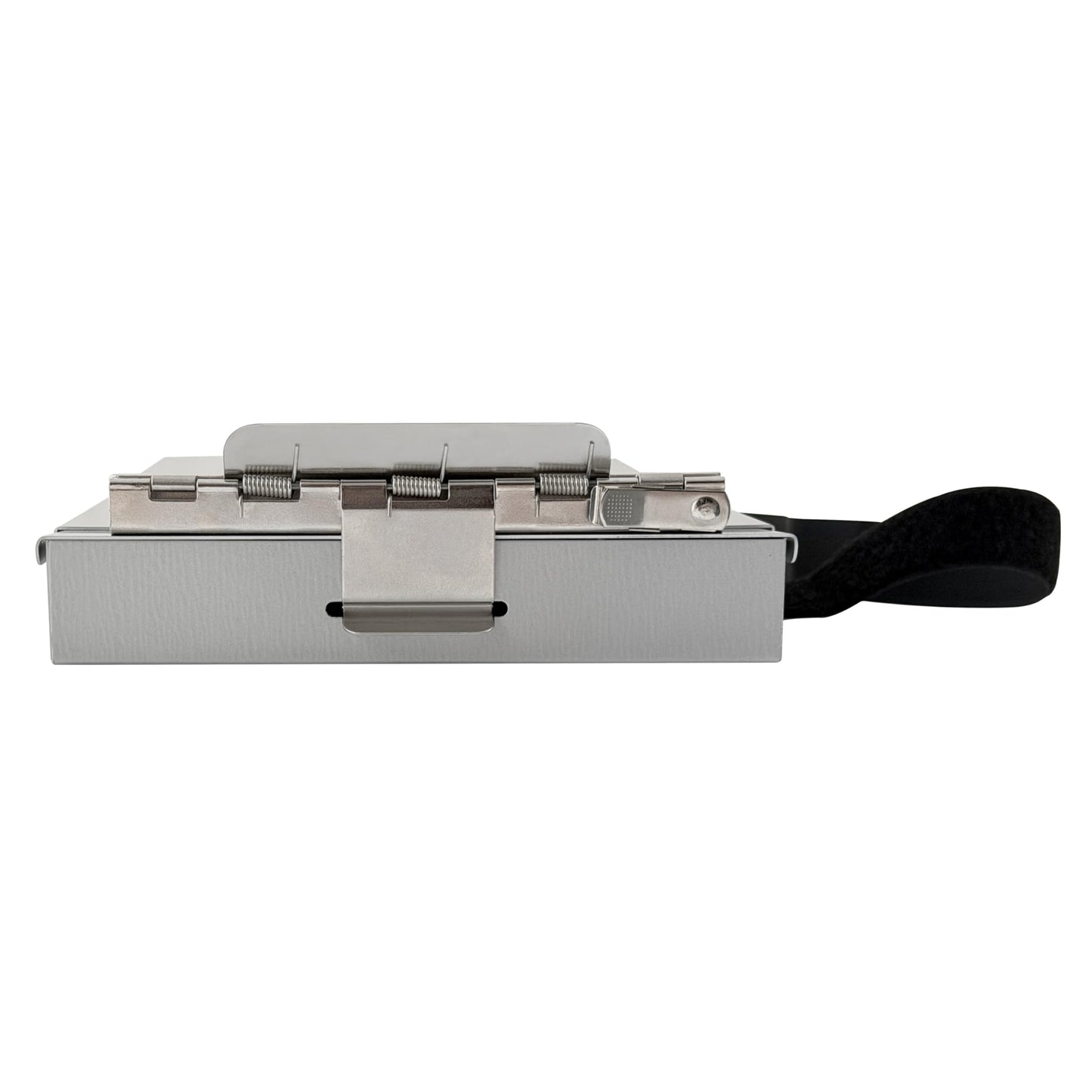 Saunders Dual Layer Police Storage Clipboard, Silver Metal Clipboard with Storage, Ticket Size Paper Organizer with Steel Clip and Locking Latch, Police Equipment Form Holder for EMS - Made in USA