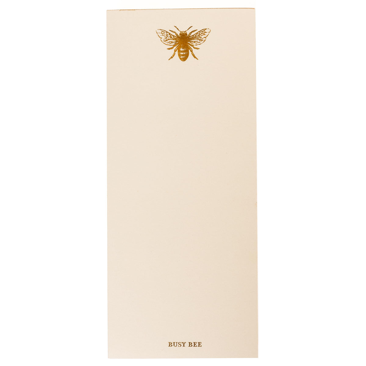 Graphique Bee Designer List Pad Luxe Collection, Gold Foil Embossed To-Do Notepad, Writing Pad with150 Pages, 4” x 9.75”
