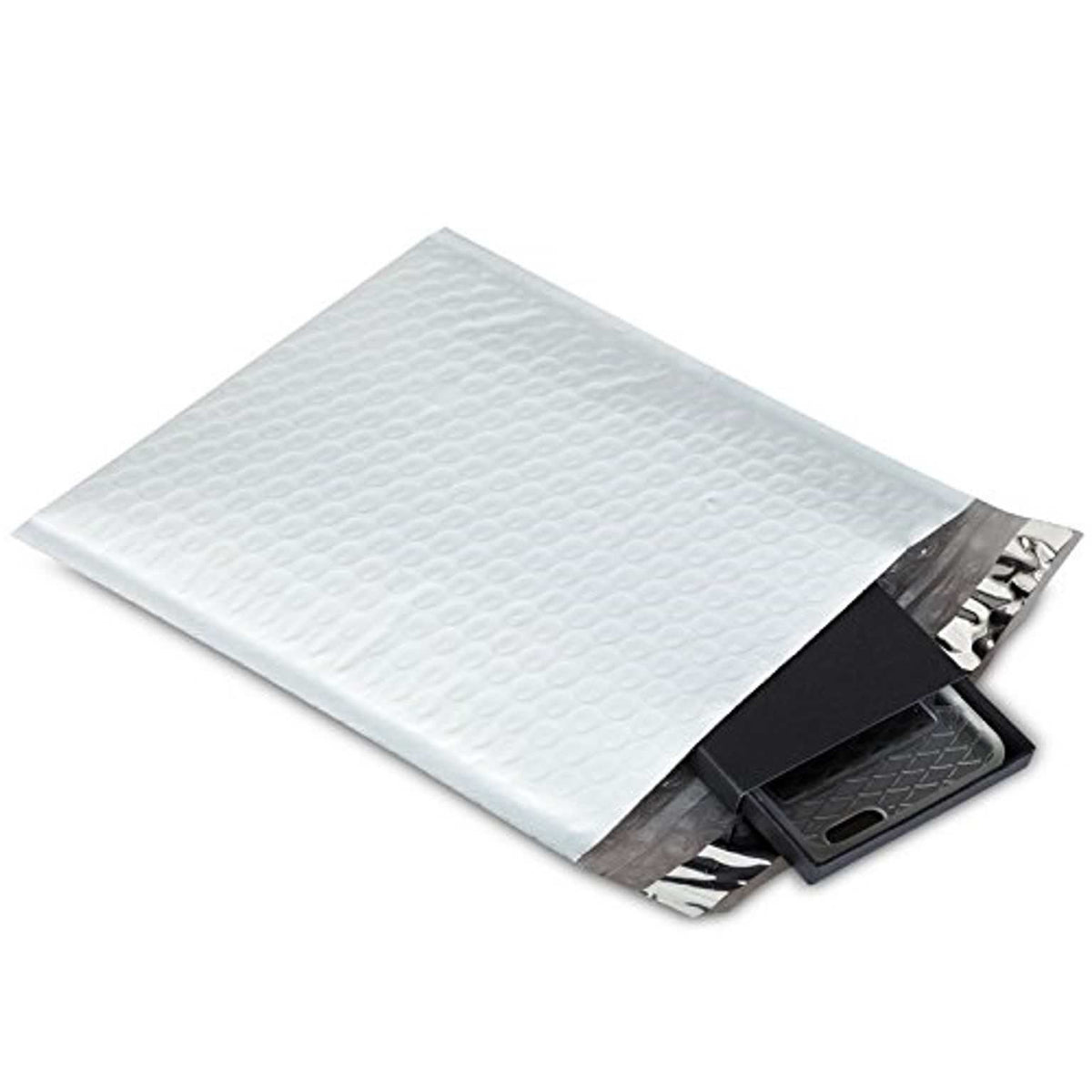 SALES4LESS #2 Poly Bubble Mailers 8.5x12 Inches Shipping Padded Envelopes Self Seal Waterproof Cushioned Mailer 10 Pack, PBMVR_8.5X12-10,White