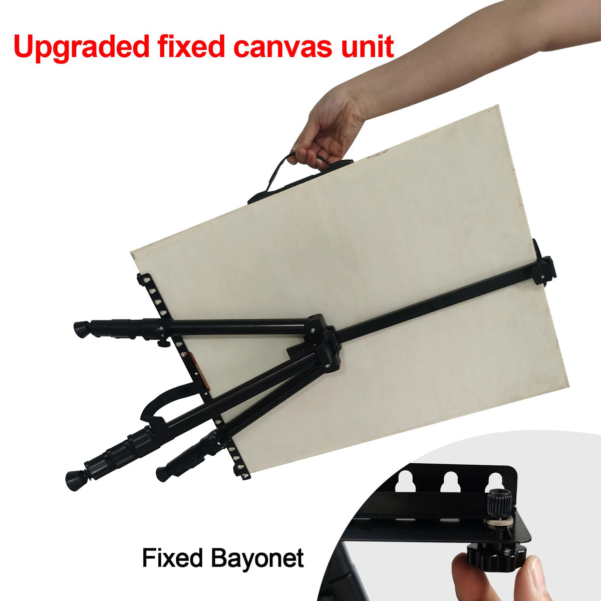 Art Easel for Painting and Display – Adjustable Floor 66 Inch Folding Aluminum Easel Stand for Sign - Table Top Canvas Stand - Portable Drawing Paint Heavy Duty for Artists Adults Holder or Teen