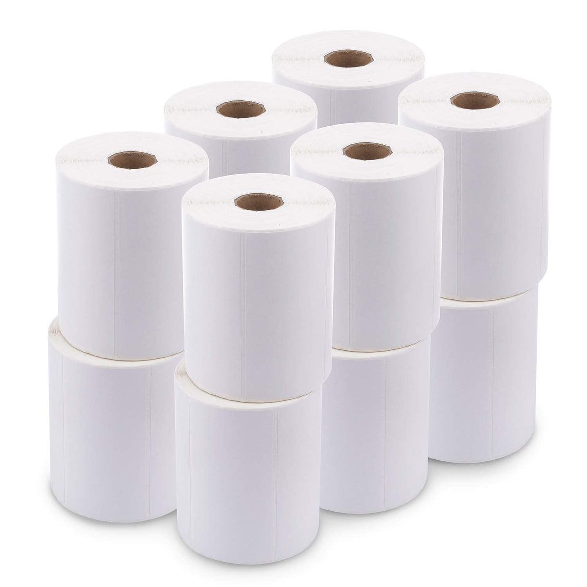 enKo 4" x 2" Labels for Zebra Desktop Printers (12 Rolls | 9,000 Labels) - Direct Thermal Address Mailing Shipping Barcode FBA Stickers FNSKU Label for Zebra and Eltron (Perforated)
