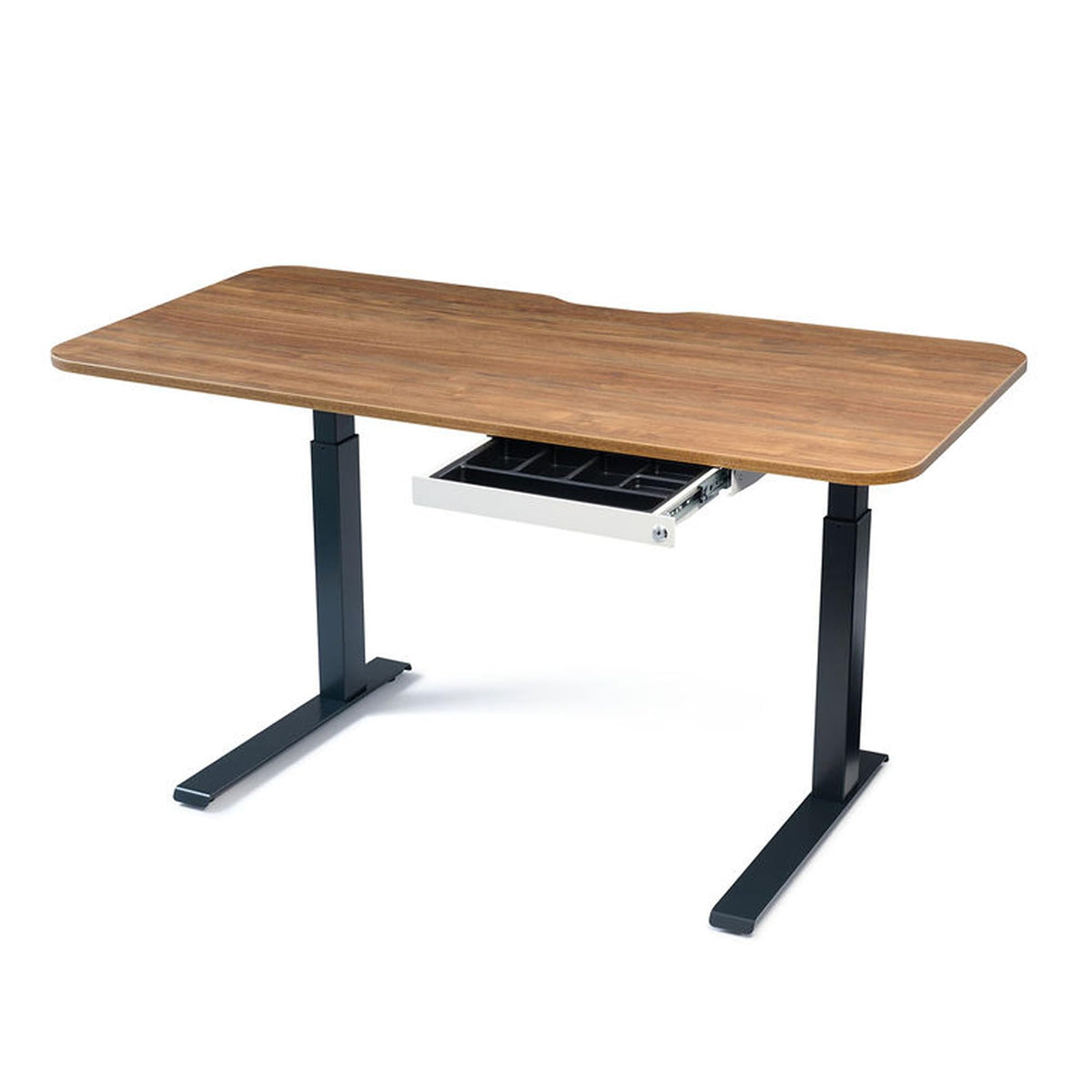 PERFECT POSTURE Max Under Desk Storage Drawer – Large Desk Drawer with Lock for Regular & Sit-Stand Standing Desks, White (16.2” x 9.3")