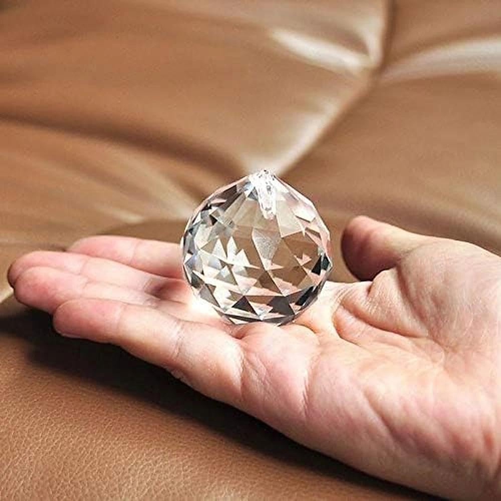 40mm 10Pack Crystal Ball Prism 1.57 Inch Decorative Ball for Chandelier Window Suncatcher Rainbow Maker