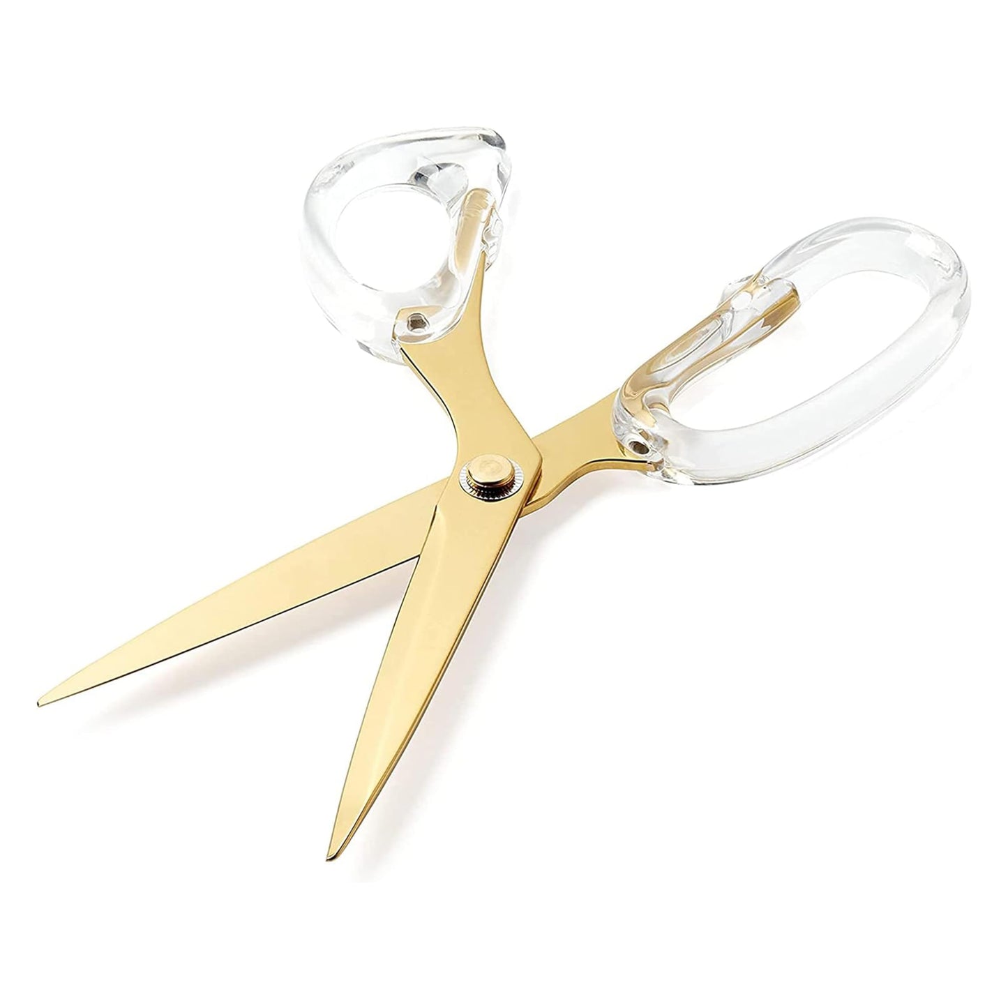 OfficeGoods 9” Stainless Steel Acrylic Scissors for Office and Home - Aesthetic and Sharp All Purpose Scissors, Perfect for Sewing, Arts and Crafts - Gold