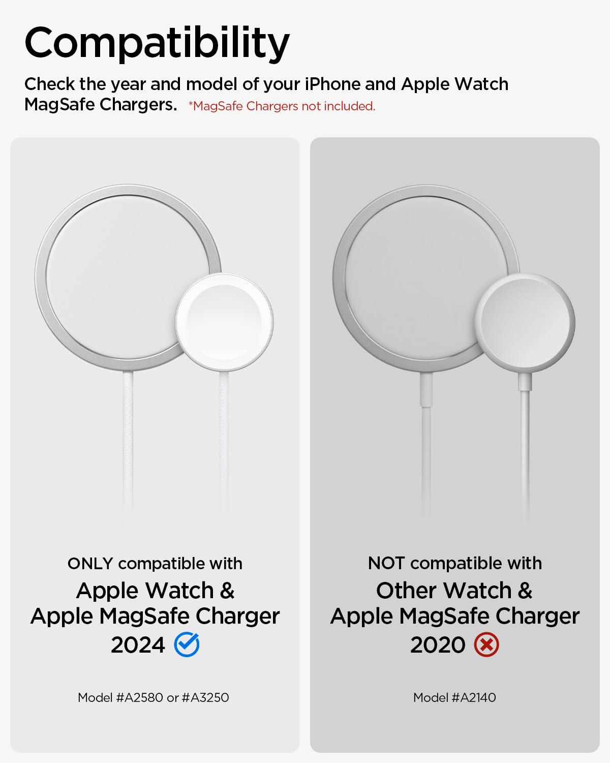 Spigen MagFit Duo Stand Designed for MagSafe Charger (25W) & Apple Watch Charger Holder for Desk Nightstand Premium Silicone Compatible with iPhone 17/16/15/14/13/12 All Apple Watches - Dune Beige