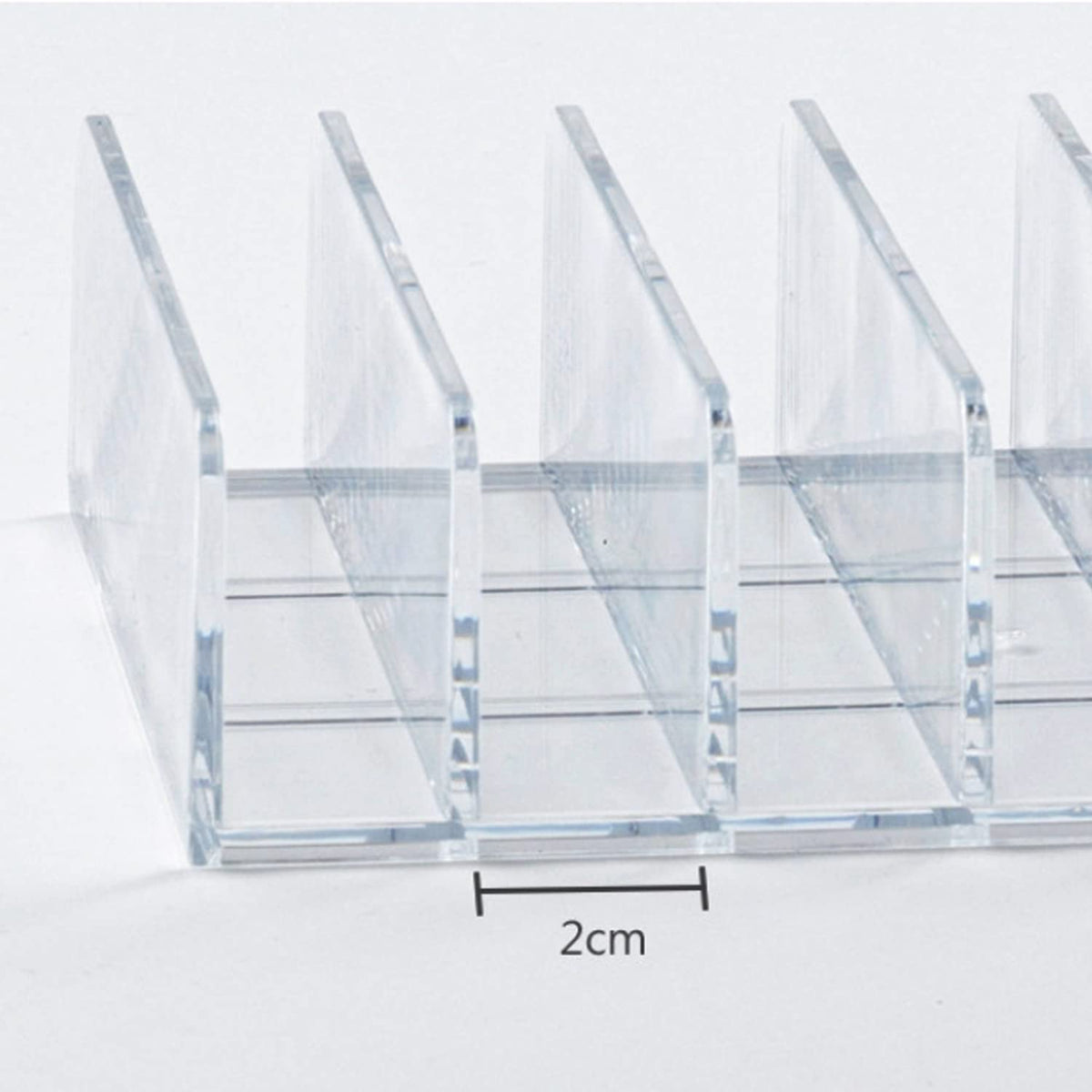 Halyuhn Acrylic Mail Holder 2 Pack, 7 Slots Clear Desk Organizer for Sorting Mail, Clear Bill Money Organizer for Envelope, Card and Makeup, Cash Tray for Cash Stuffing, Use in Home and Office