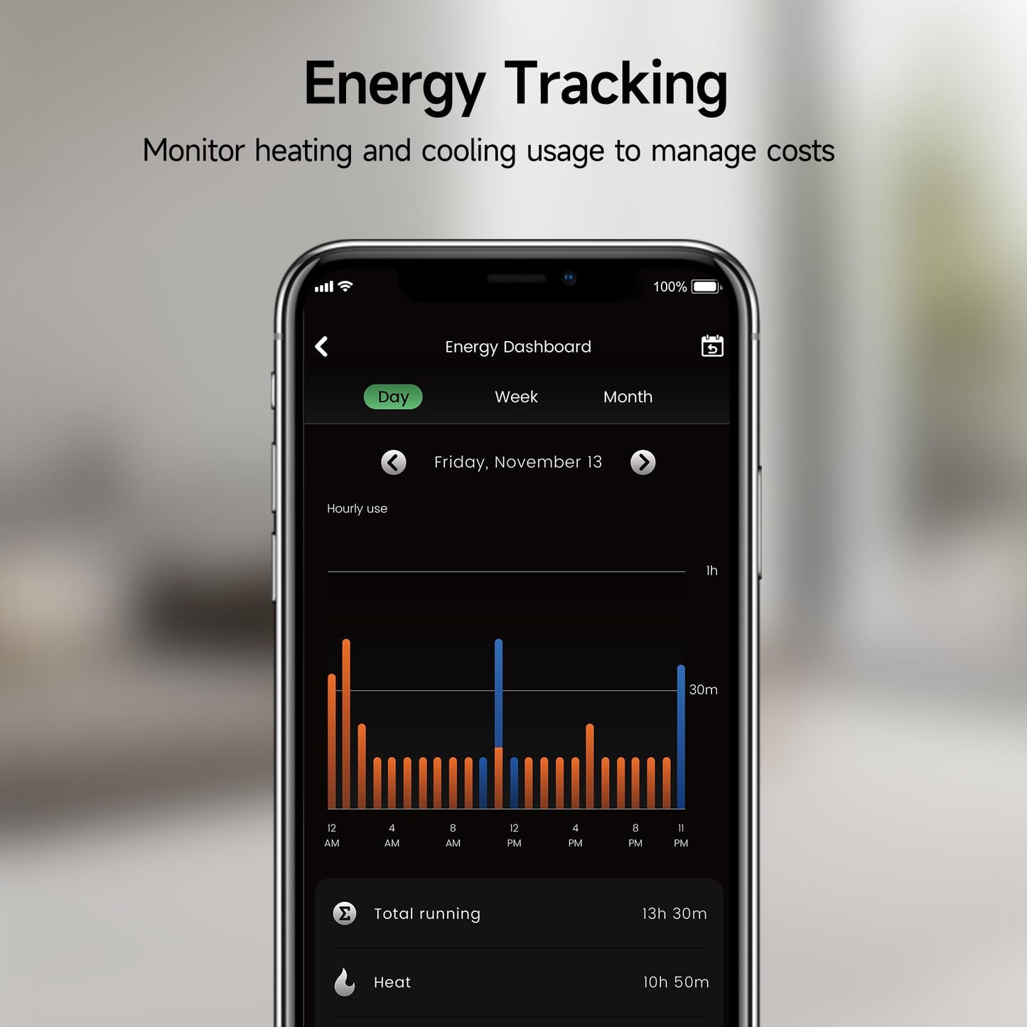 Smart Thermostats for Home, WiFi Thermostats 4.3 Inches Touch Screen Compatible with Alexa and Google Assistant, 7day x 8period Programmable Control Programmable, C-Wire Required
