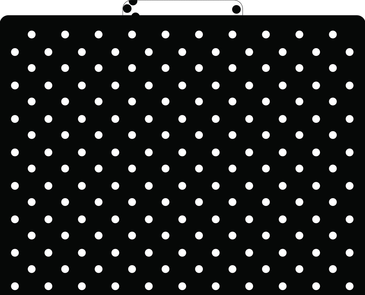 Barker Creek File Folders - Set of 24 Black & White Dot Letter Size Folders, 14pt Stock, Multi-Design Set, 1/3 Cut Tabs, Reversible, Home, School and Office Supplies (4378)