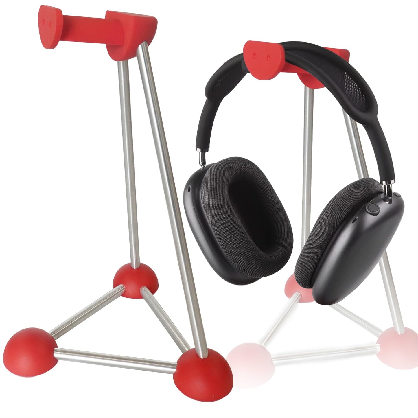 Headphone Stand, Desktop Headset Holder, Desk Earphone Stand, Gaming Headsets, for SteelSeries/Logitech/HyperX/Sony/Beats/Sennheiser/Anker/Xbox, and All Headphones. (red)
