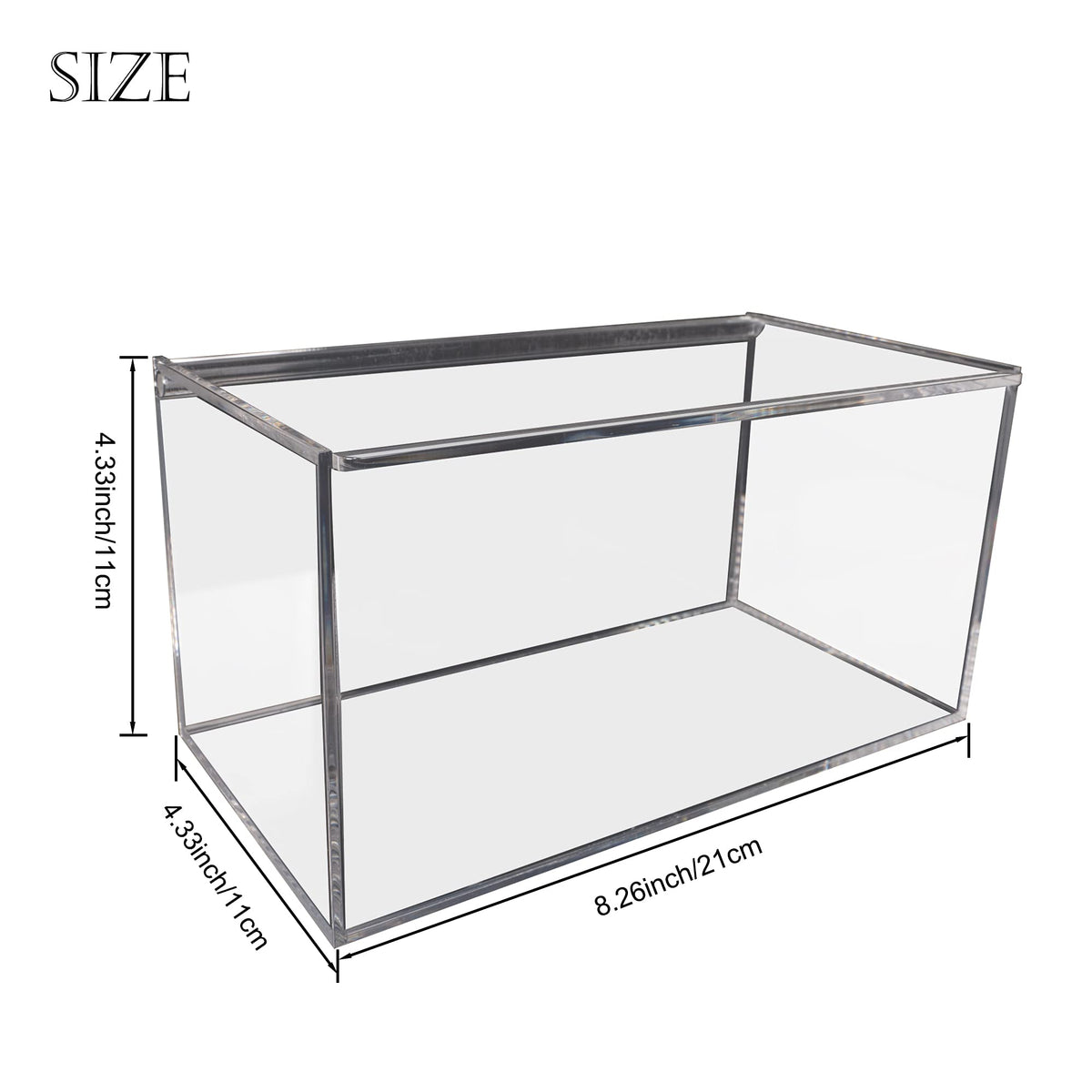 Heyrelda Face Mask Dispenser with Hinged Lid, Countertop Acrylic Mask Storage Box Holder Transparent Dust-Proof Mask Storage Case Container for Home Office Car, Clear