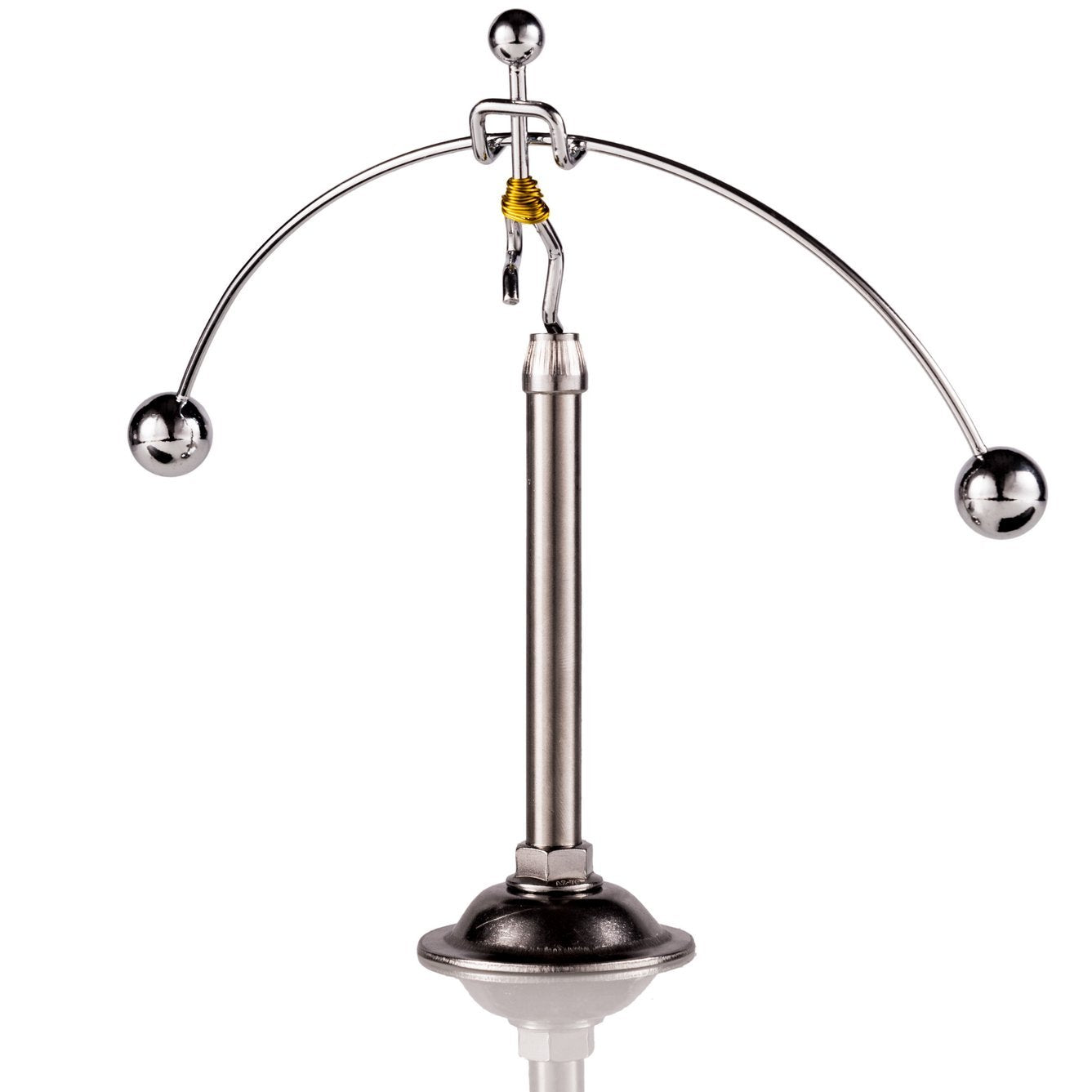 Sunnytech Steel Balance Toy Weightlifter Kinetic Art Balance Toy Balancing Decompressive Science Psychology Home Offic Decor Desk Decor WJ049