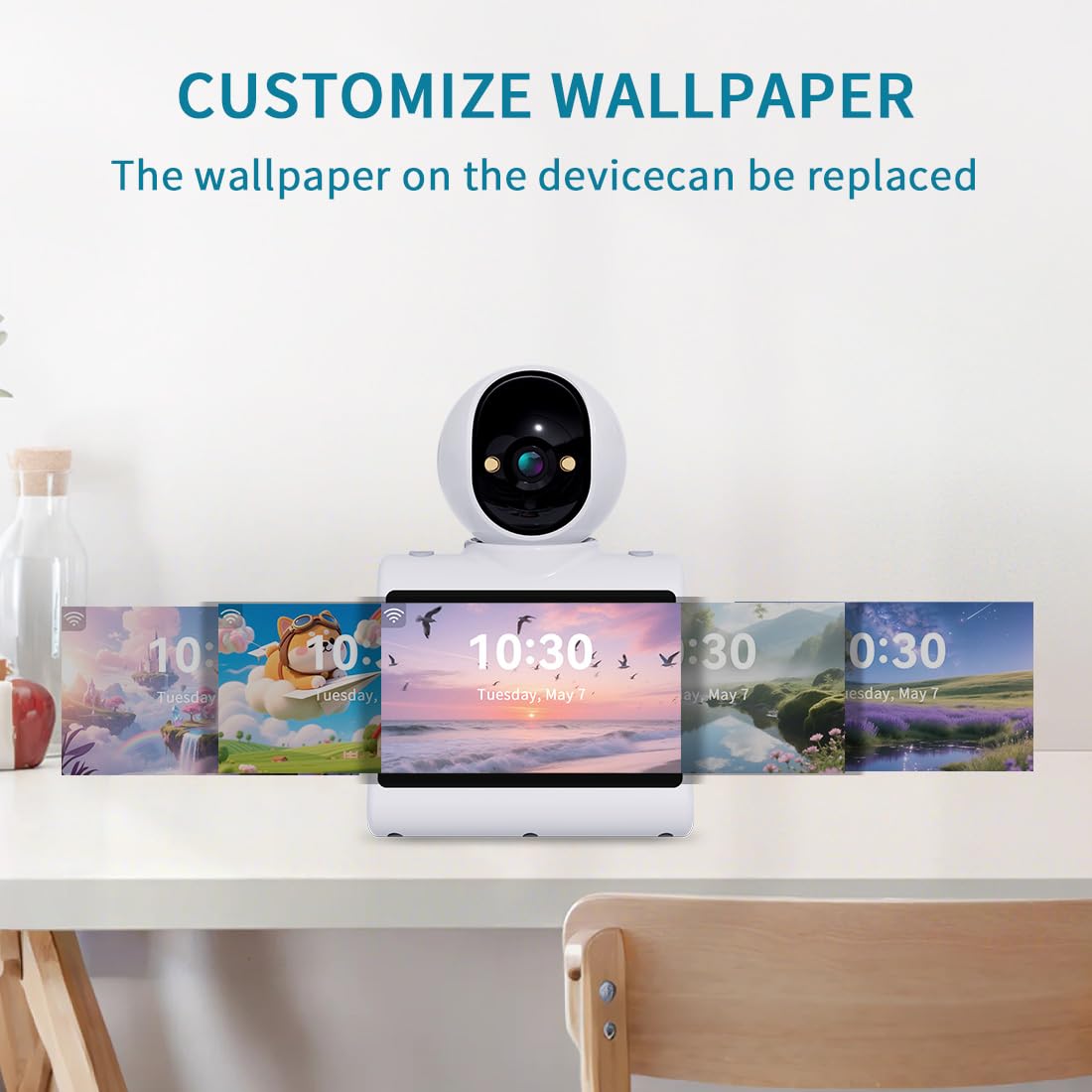 CIAJIE Two Way Video Camera,Dual-band 5G/2.4G Indoor Home Security Cameras,Baby Motion Pet Dog Camera with Phone App,Motion for Elderly/Nanny/Pet/Dog/Baby,Audio Calling Device Pan Til,Motion Detection