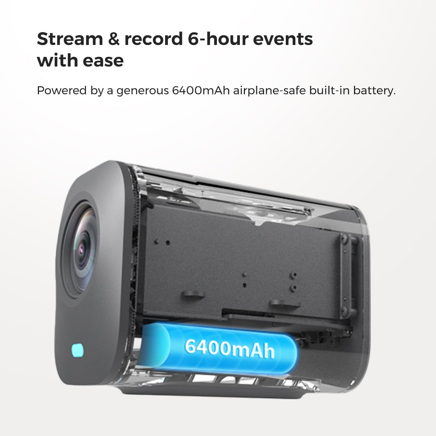 NearStream 3-Pack Live Streaming Camera 2K, Streaming Webcam with 40X Hybrid Zoom, 8-MEMS Mic with Noise Canceling, 6H Battery, Camera for Streaming on YouTube/Twitch/Facebook/Rtmp, App Control