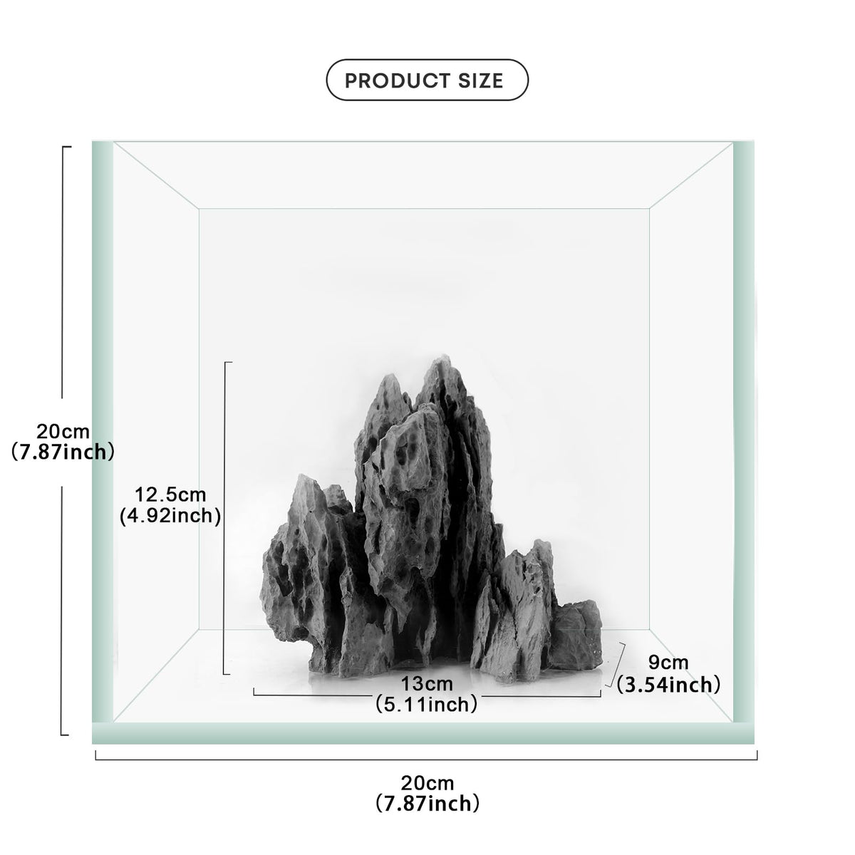FZONE Aquarium Rocks Aquascaping, Micro Resin Seiryu Rock for Aquascaping